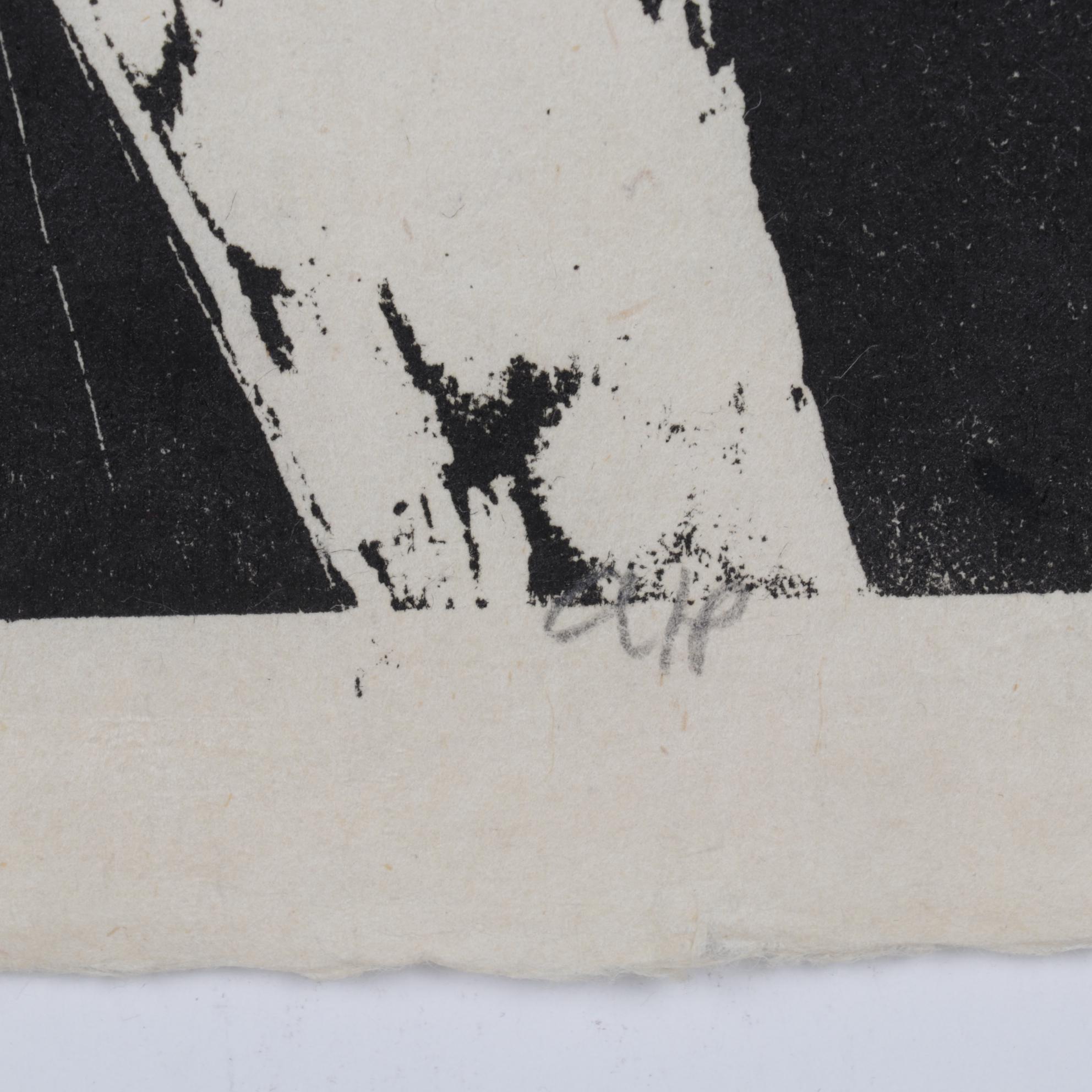 Sidney Chafetz Woodcut "A. J. Muste," 1967