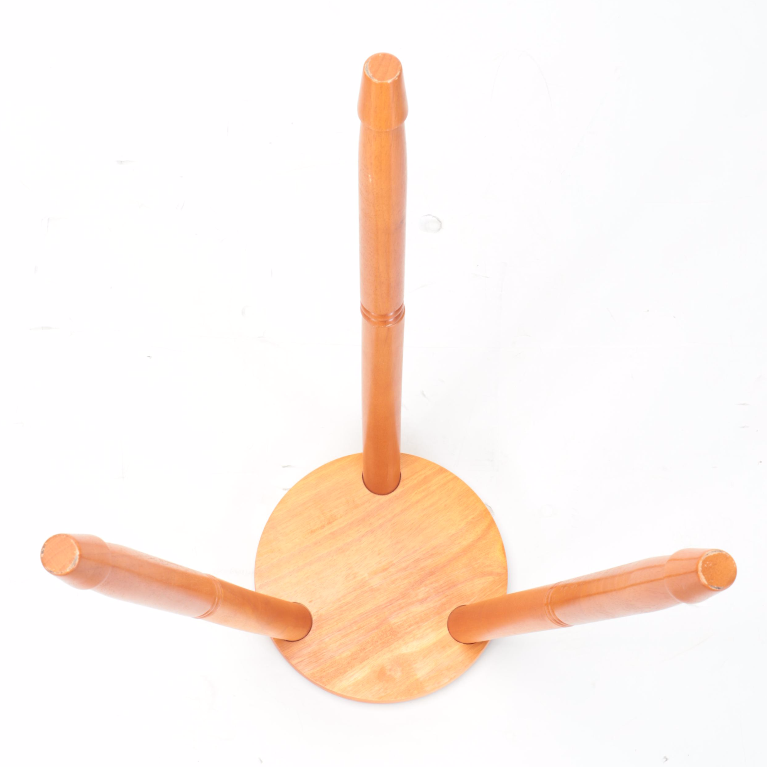 Wooden Salad Serving Bowl with Stand