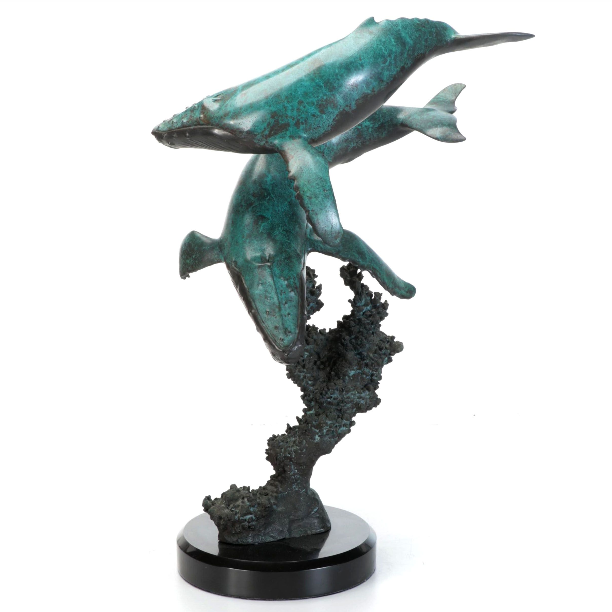 Bronze Sculpture of Humpback Whales