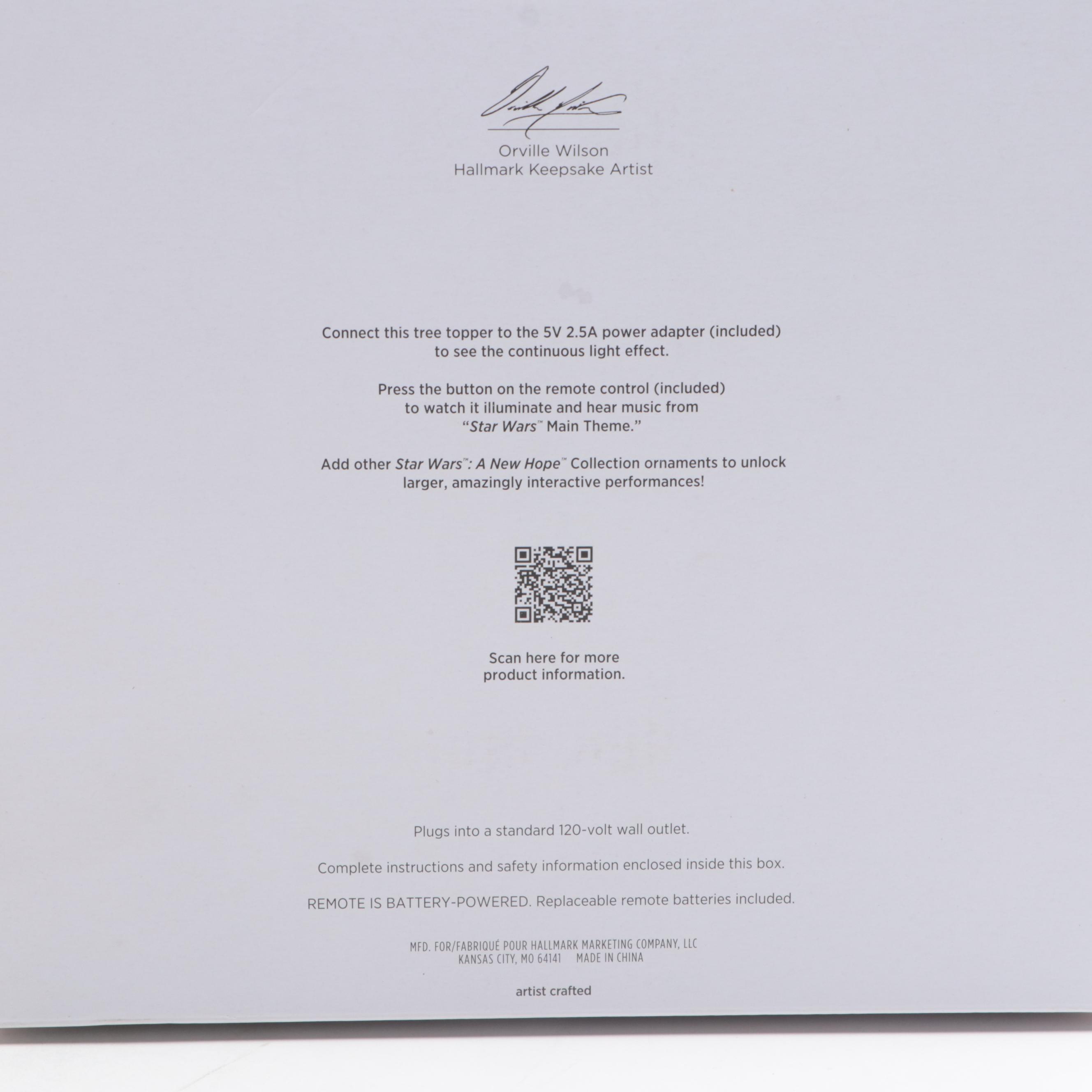 Hallmark Keepsake Star Wars Tree Ornaments With Death Star Tree Topper