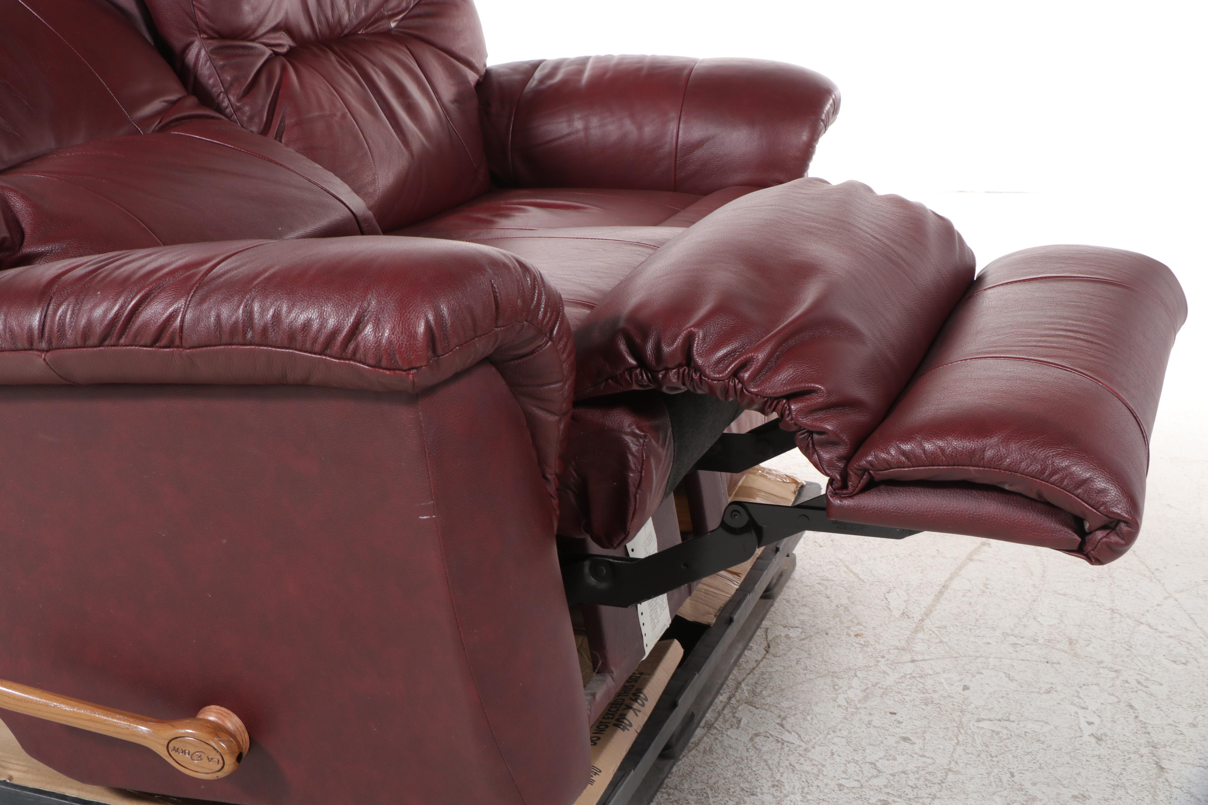 La-Z-Boy Leather-Touch Dual-Reclining Loveseat