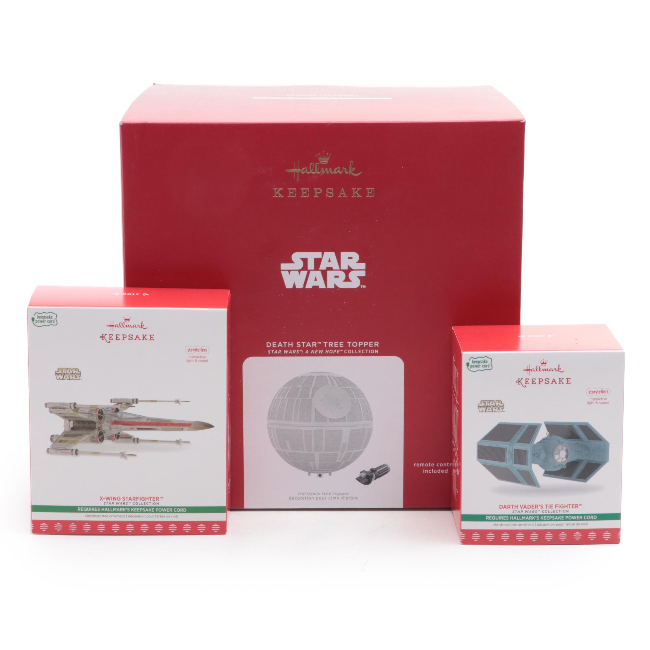 Hallmark Keepsake Star Wars Tree Ornaments With Death Star Tree Topper