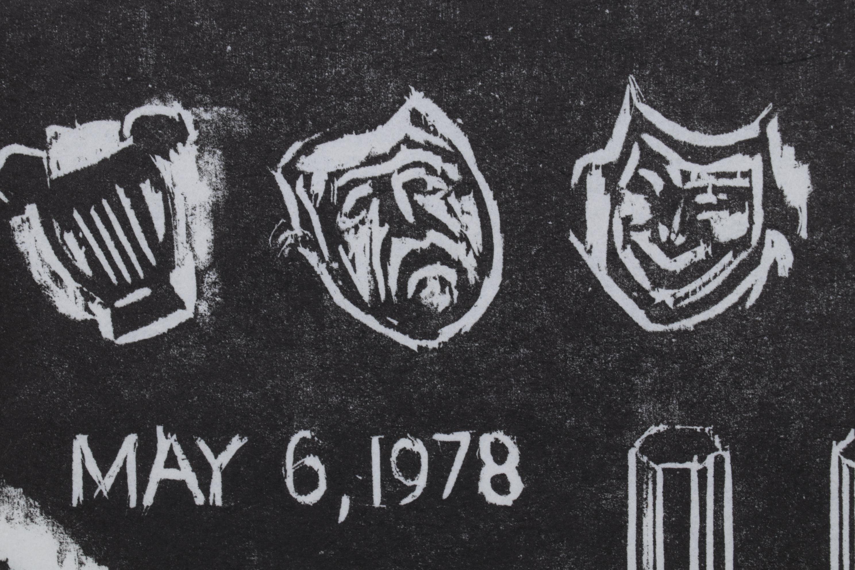 Sidney Chafetz Woodcut "College of the Arts," 1978