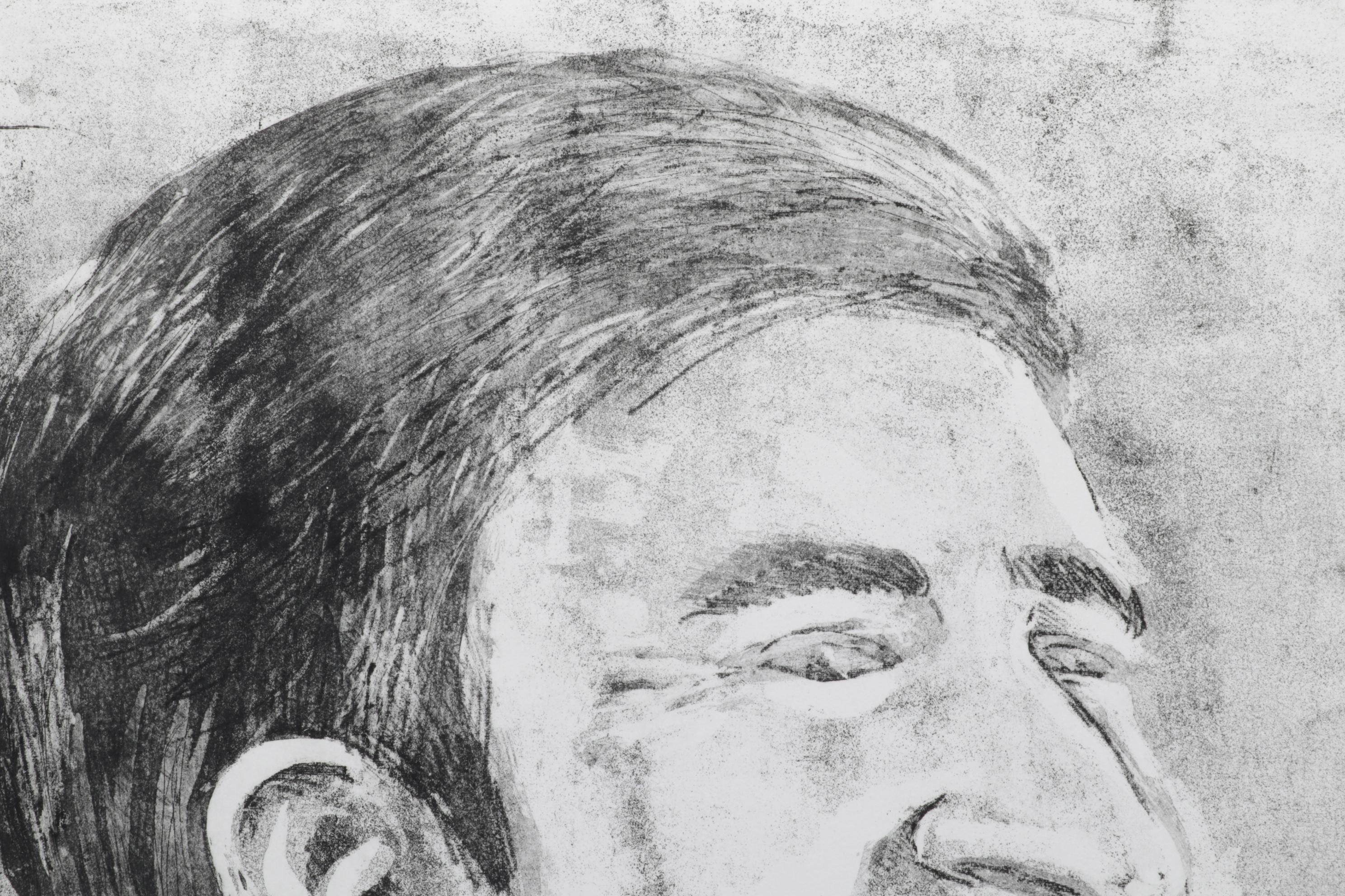 Sidney Chafetz Etching with Aquatint "John Updike," 1981