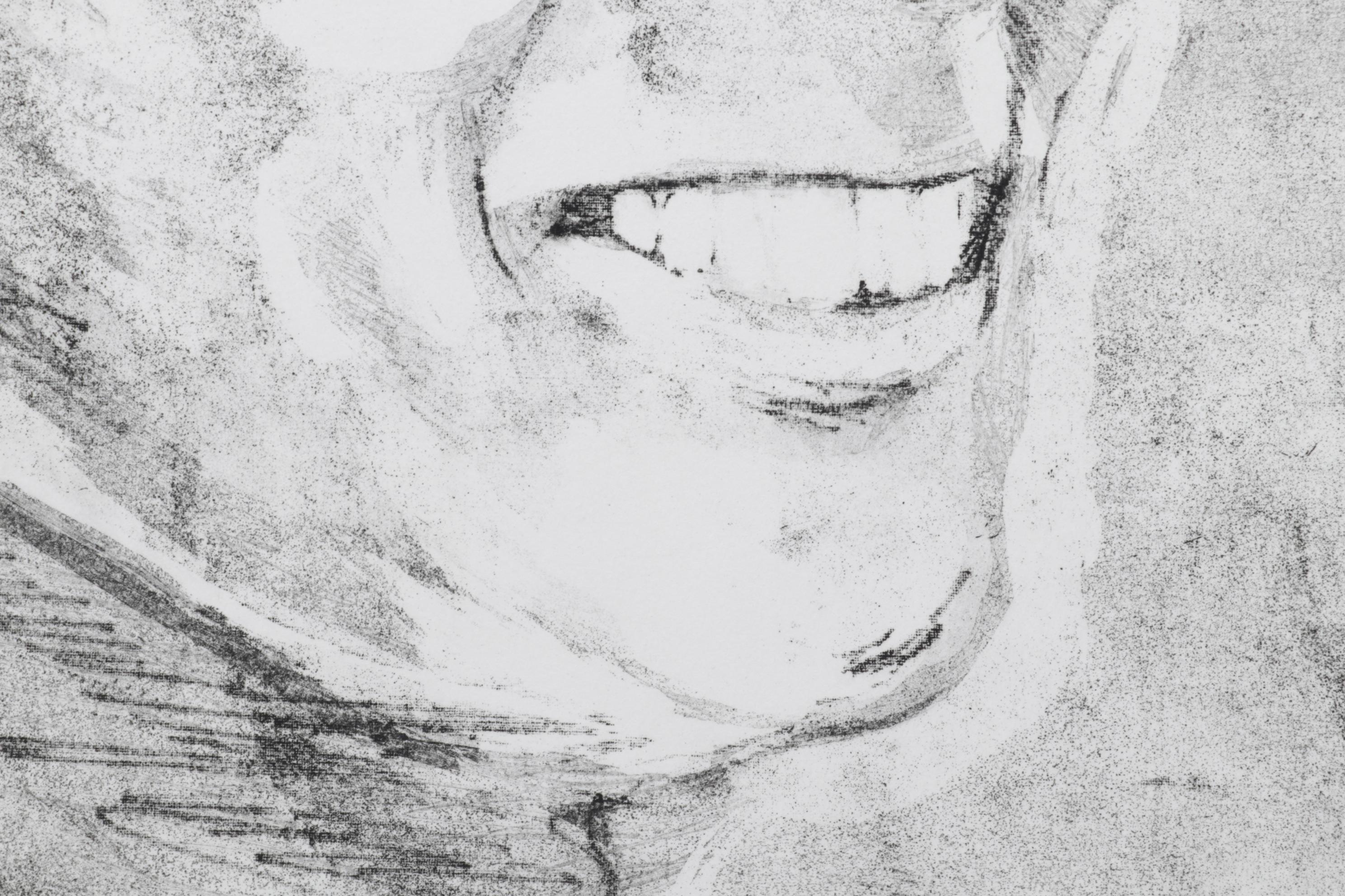 Sidney Chafetz Etching with Aquatint "John Updike," 1981