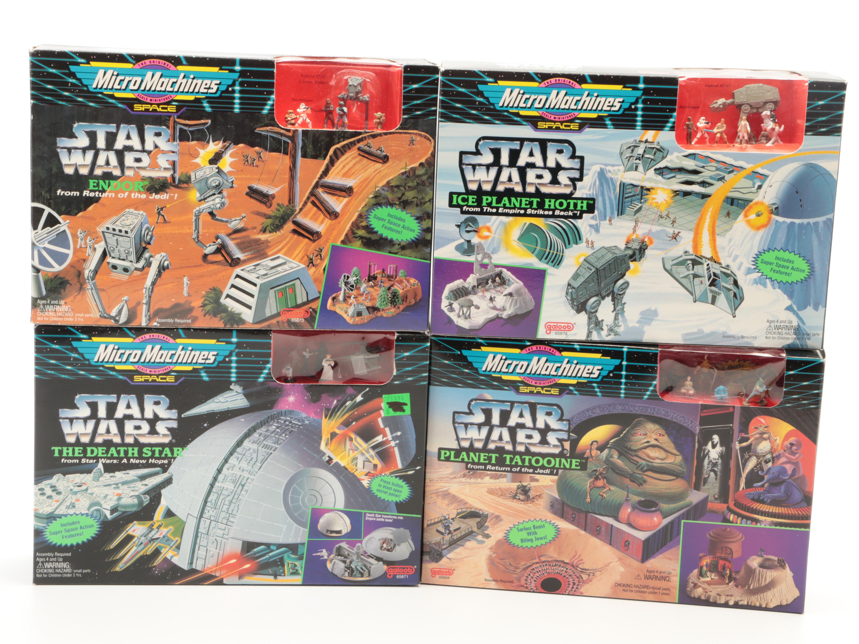 Micro Machines Star Wars "Endor" and Other Play Sets and Figures, Late 20th C.