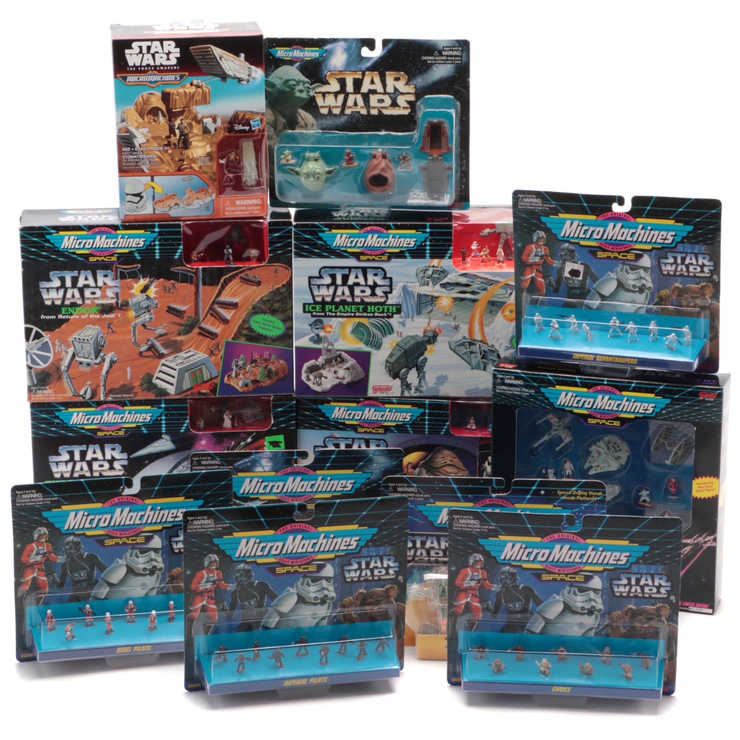 Micro Machines Star Wars "Endor" and Other Play Sets and Figures, Late 20th C.