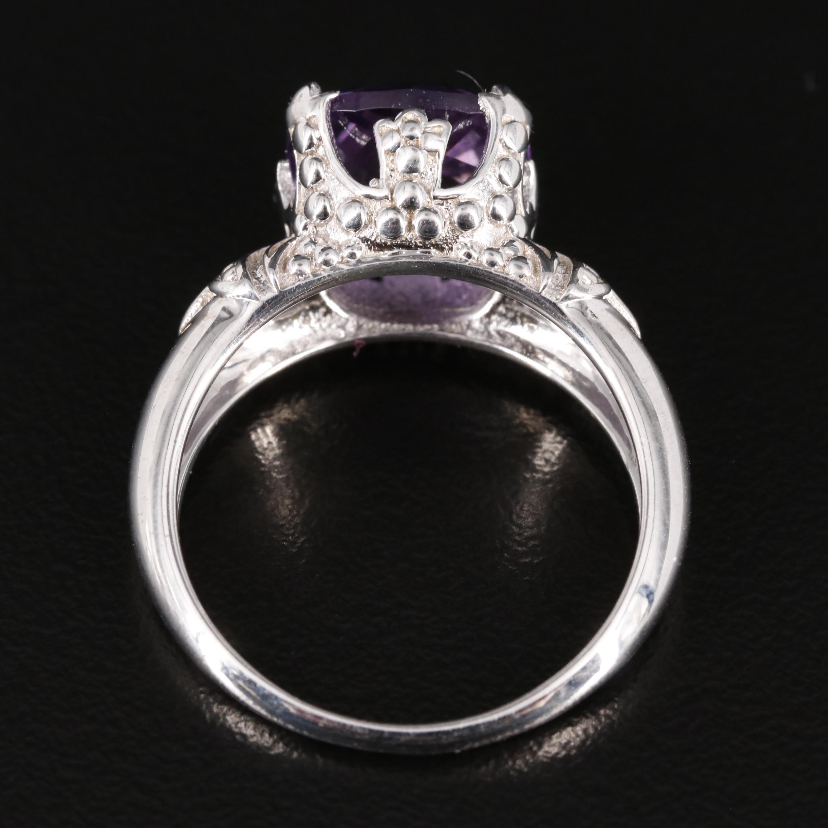 Sterling Silver Amethyst Ring