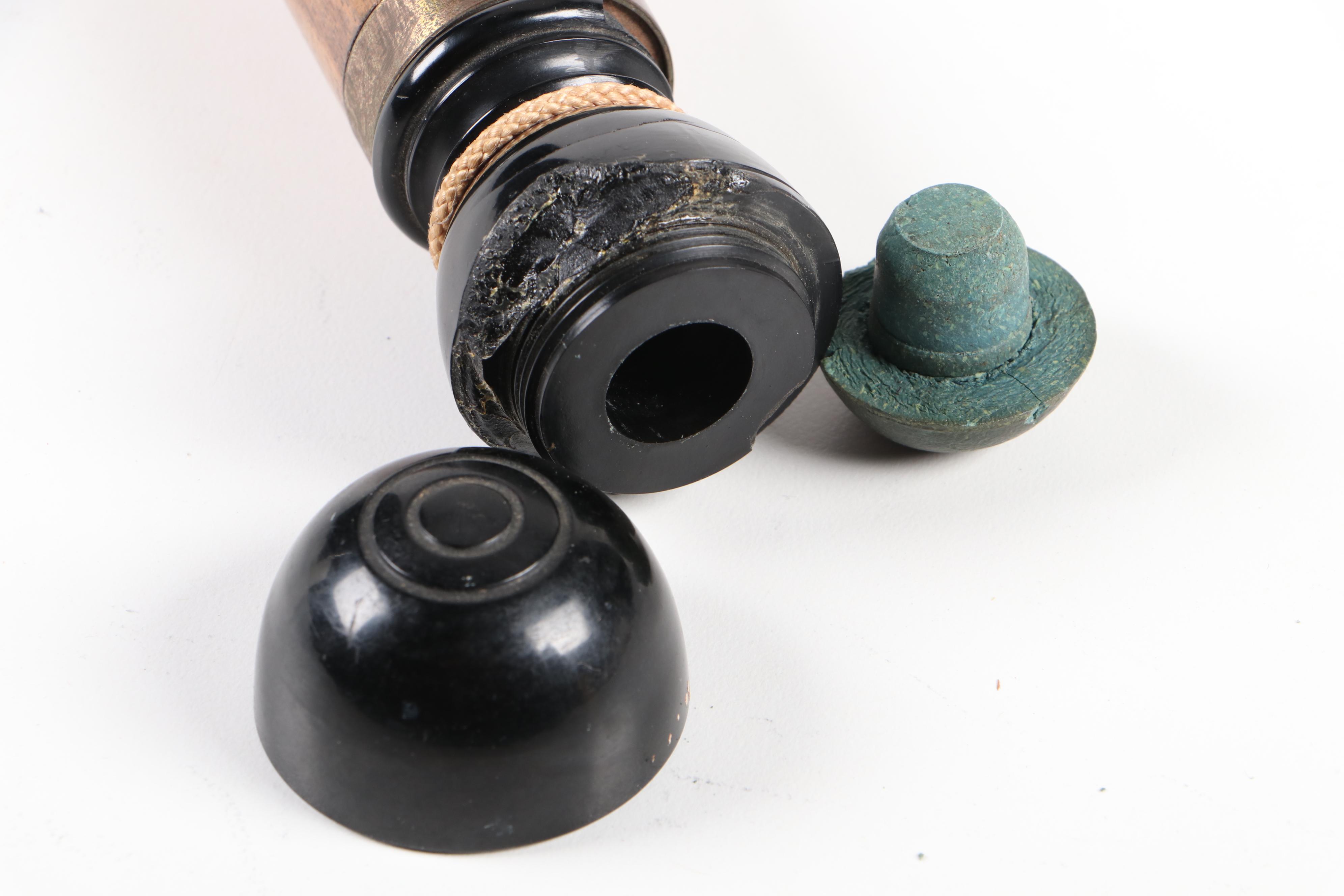 Korean Paint Decorated Walking Stick with Concealed Pool Cue