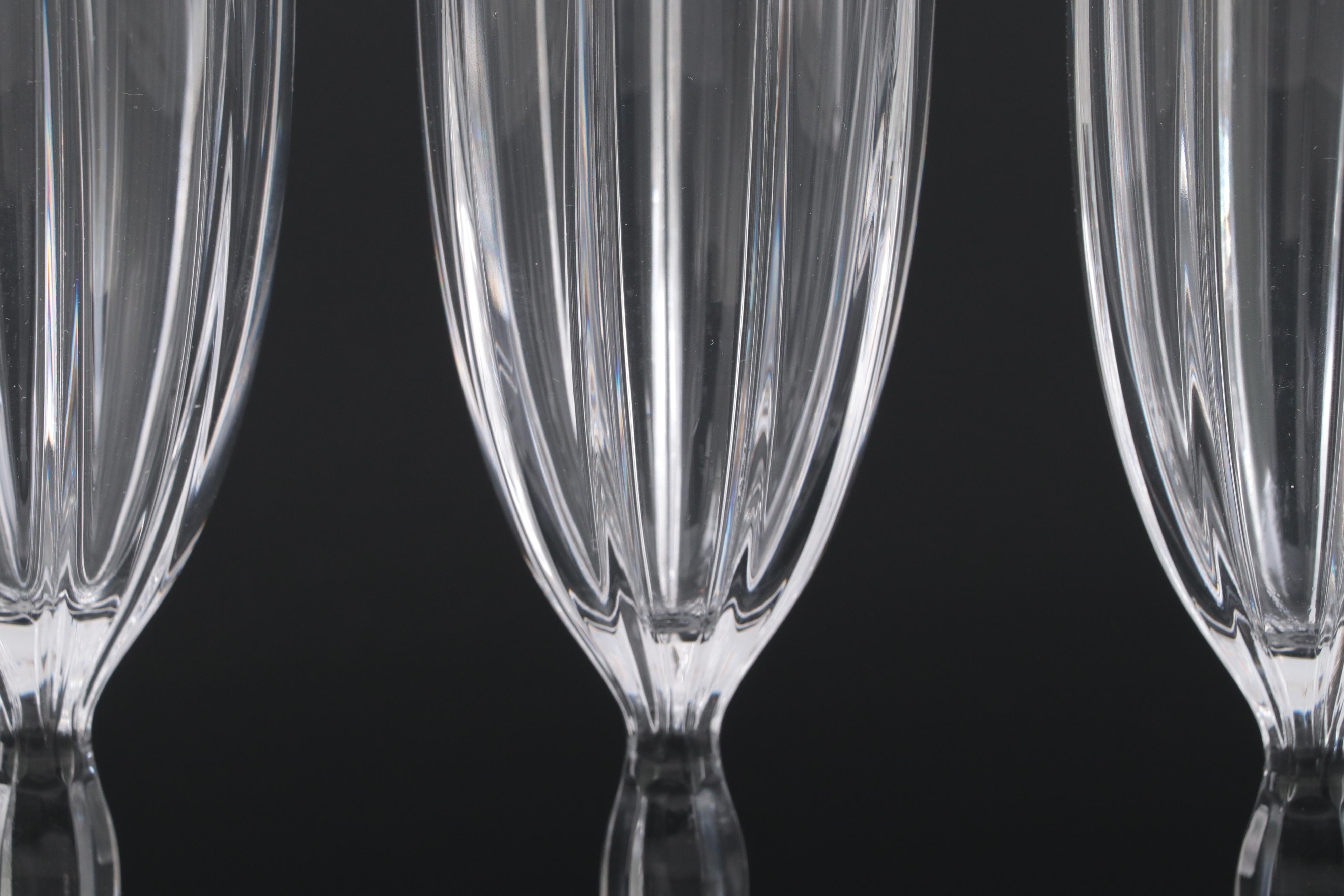 Marquis by Waterford "Omega" Crystal Champagne Flutes