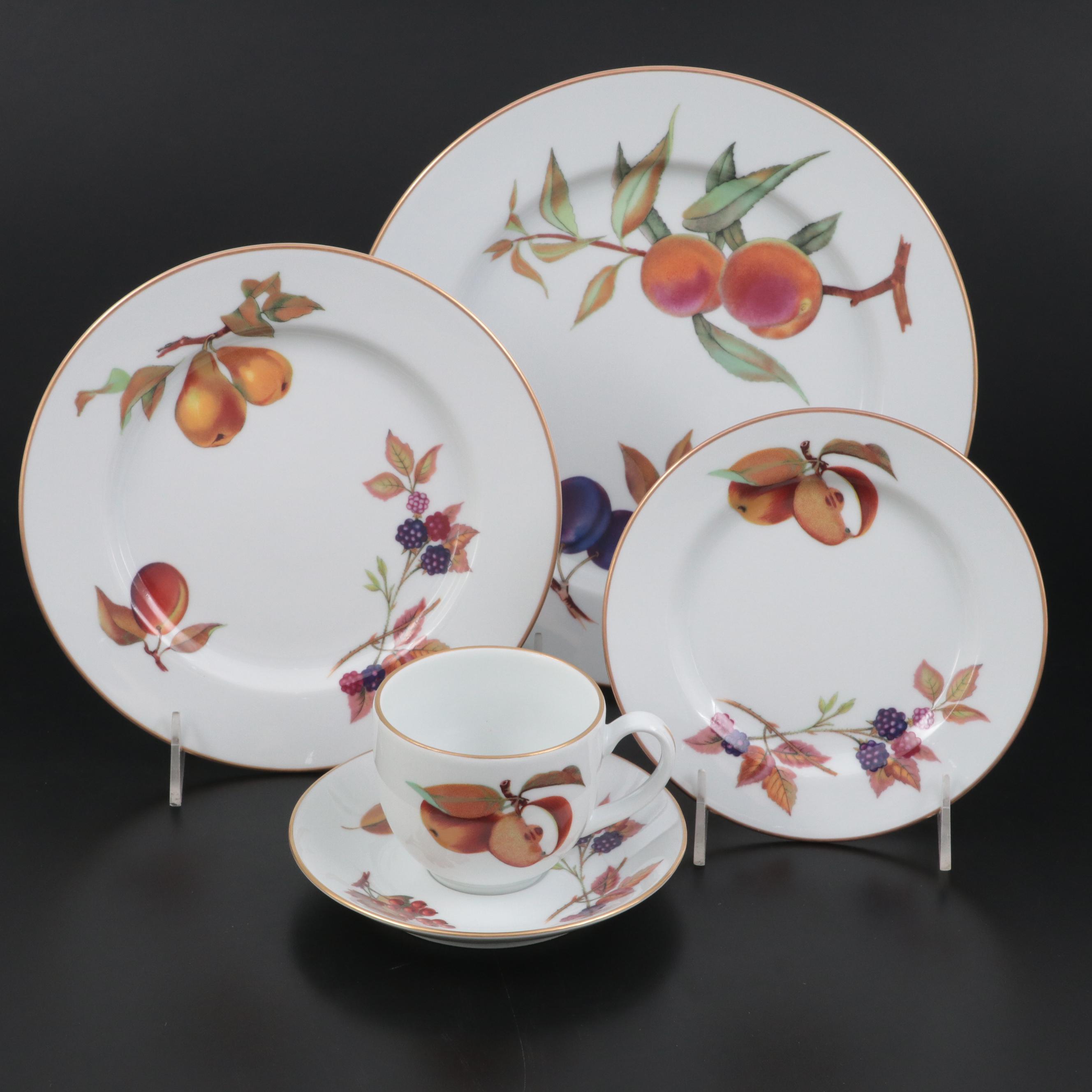 Royal Worcester "Evesham" Casserole Dish and Tableware