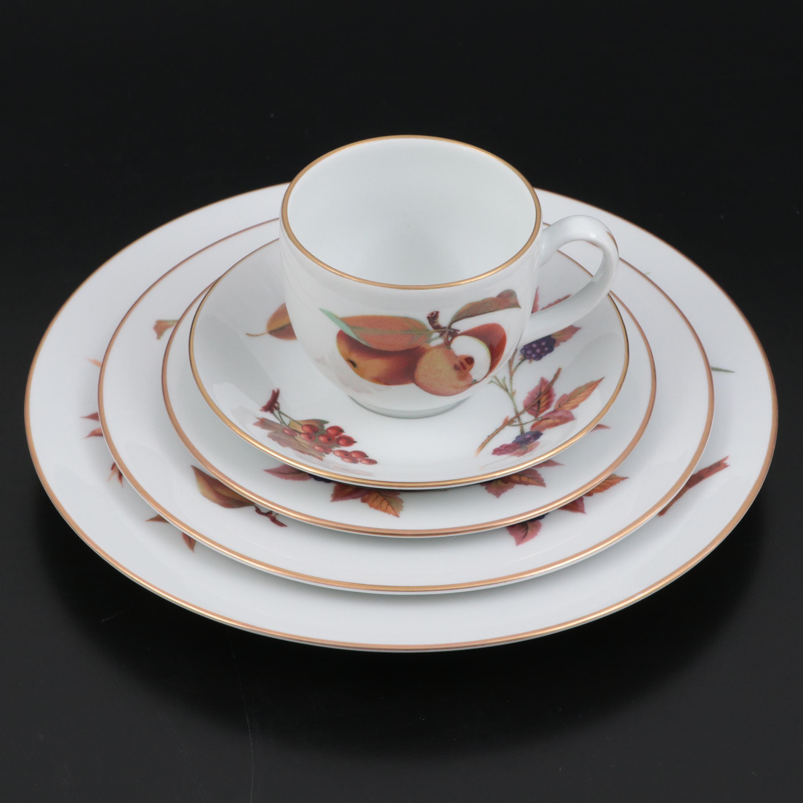 Royal Worcester "Evesham" Casserole Dish and Tableware