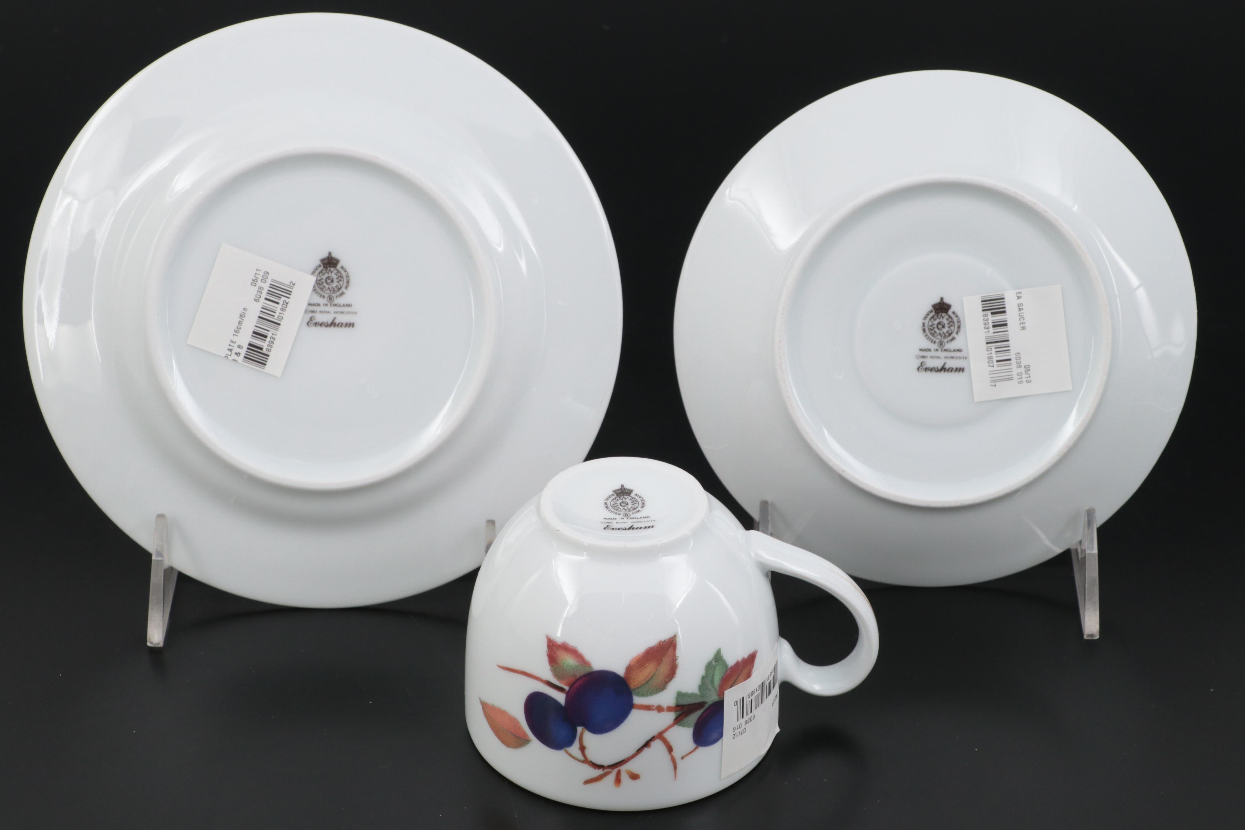 Royal Worcester "Evesham" Casserole Dish and Tableware