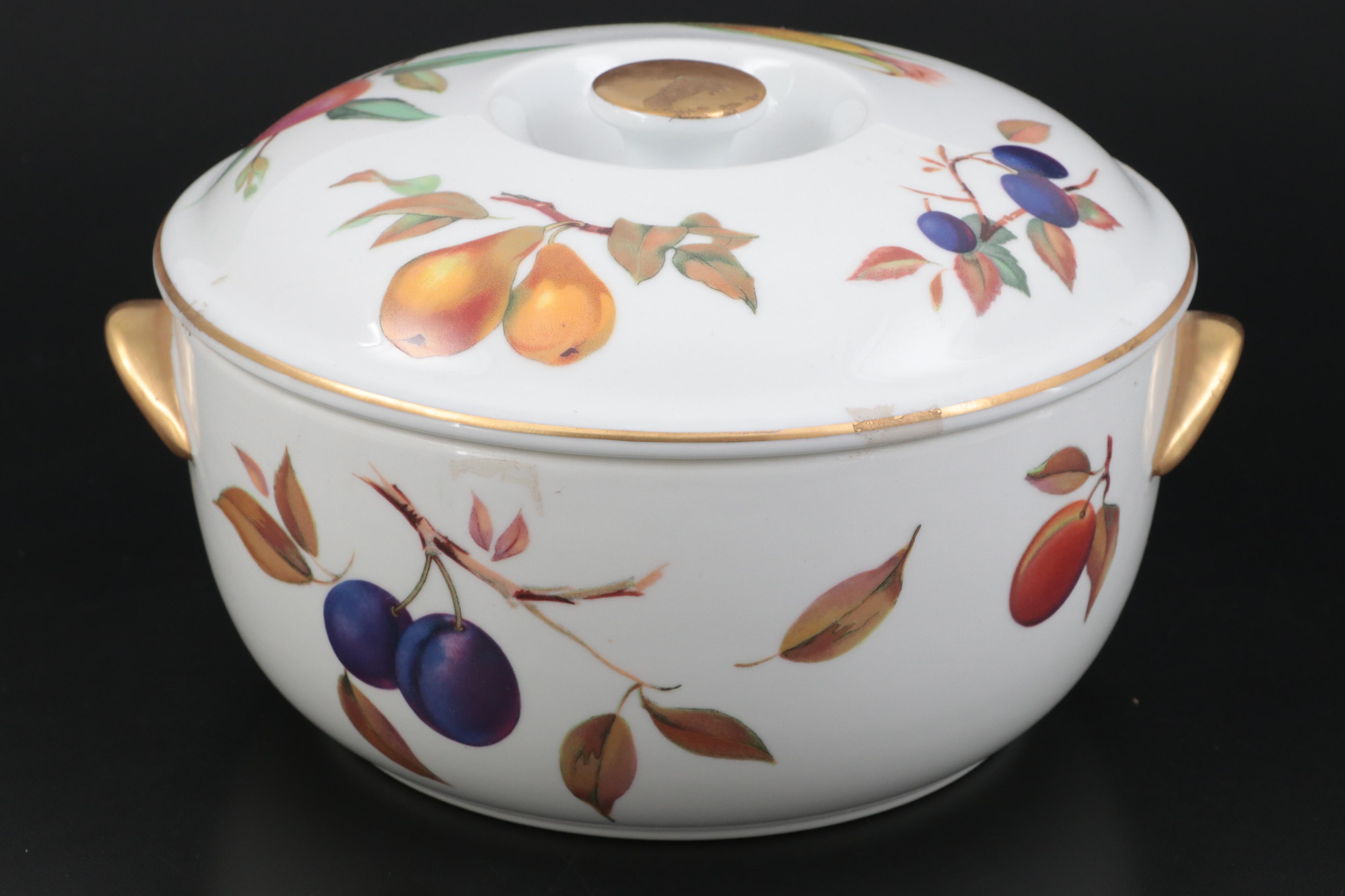 Royal Worcester "Evesham" Casserole Dish and Tableware