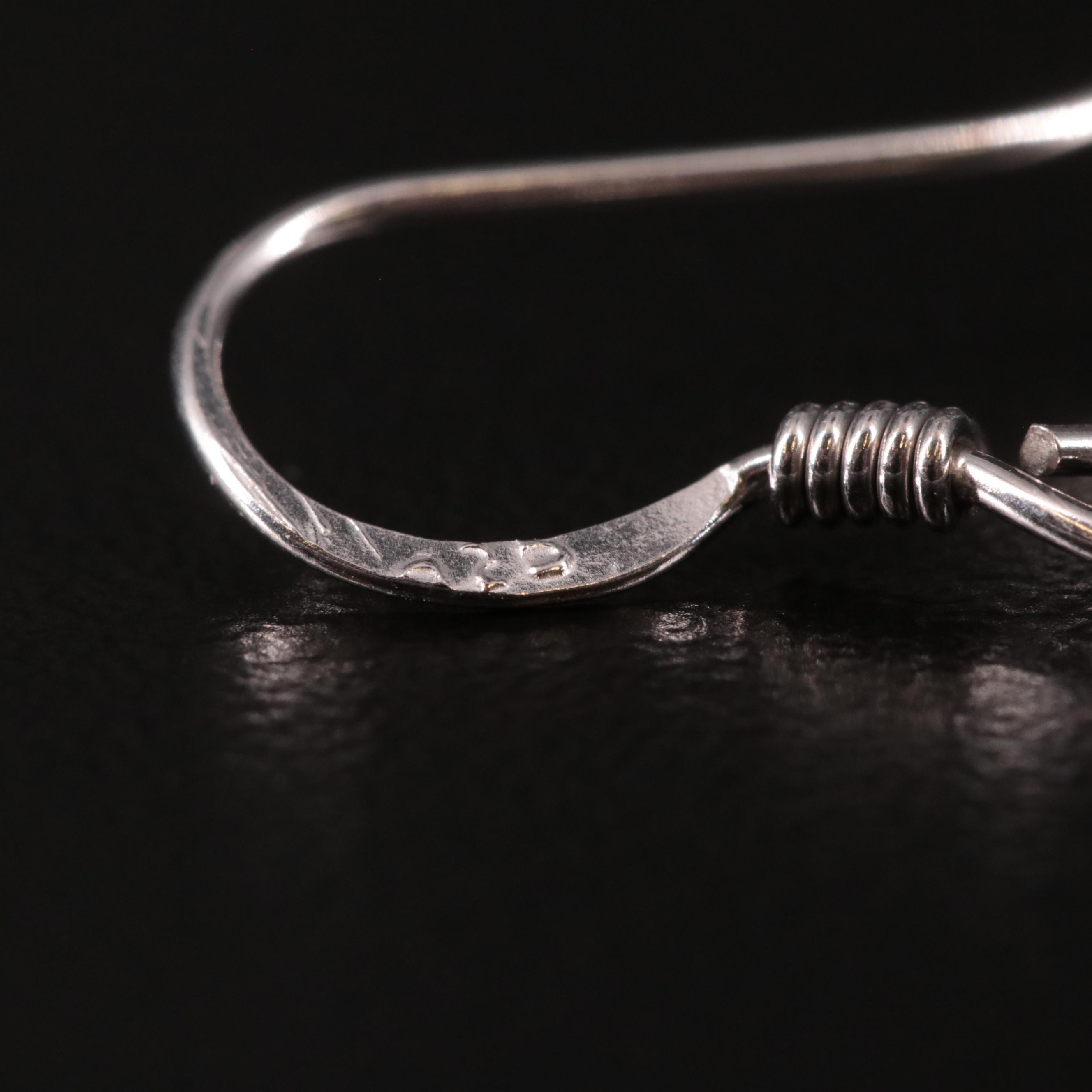 Sterling Smoky Quartz Drop Earrings