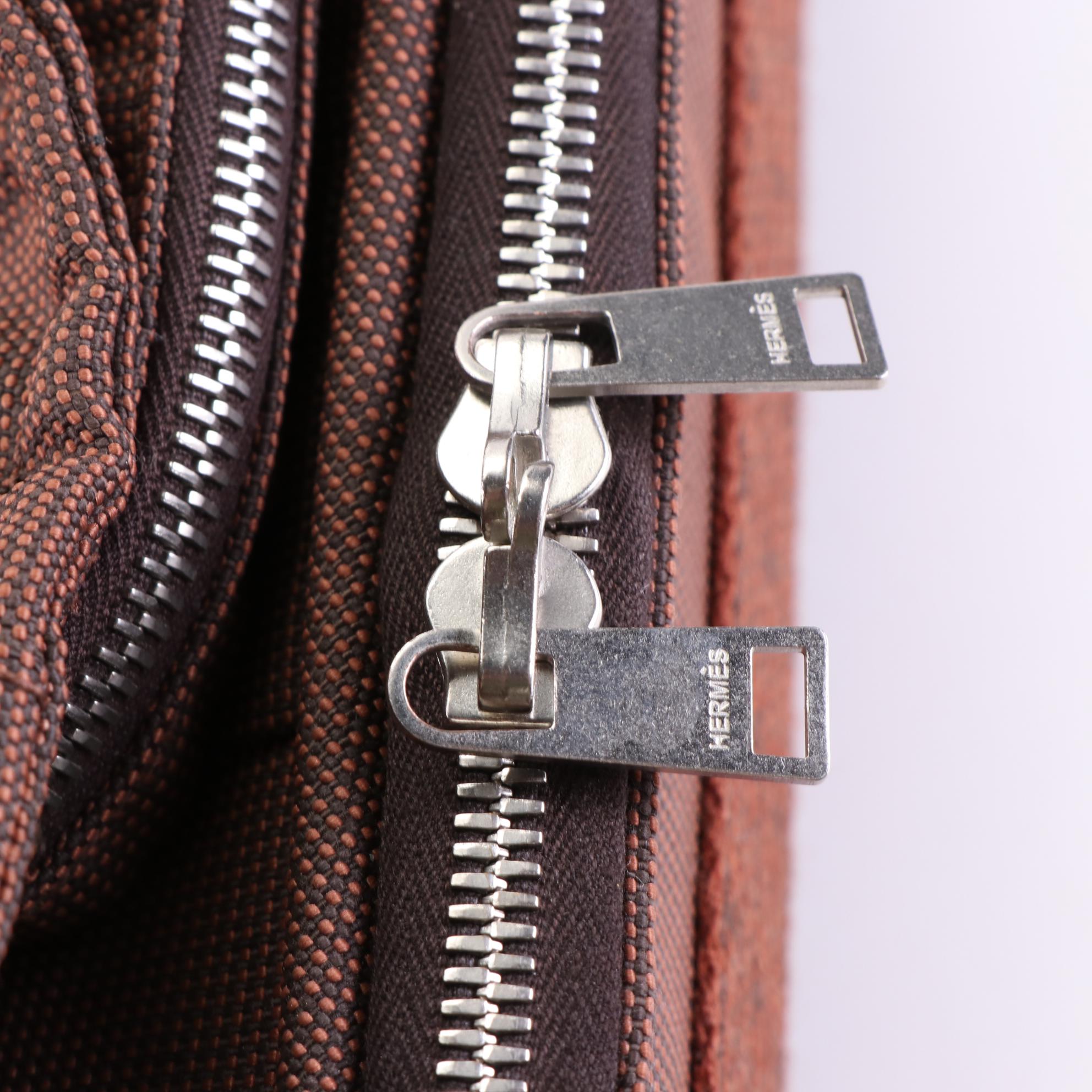 Hermès Herline Carry-On Trolley Suitcase in Nylon Canvas