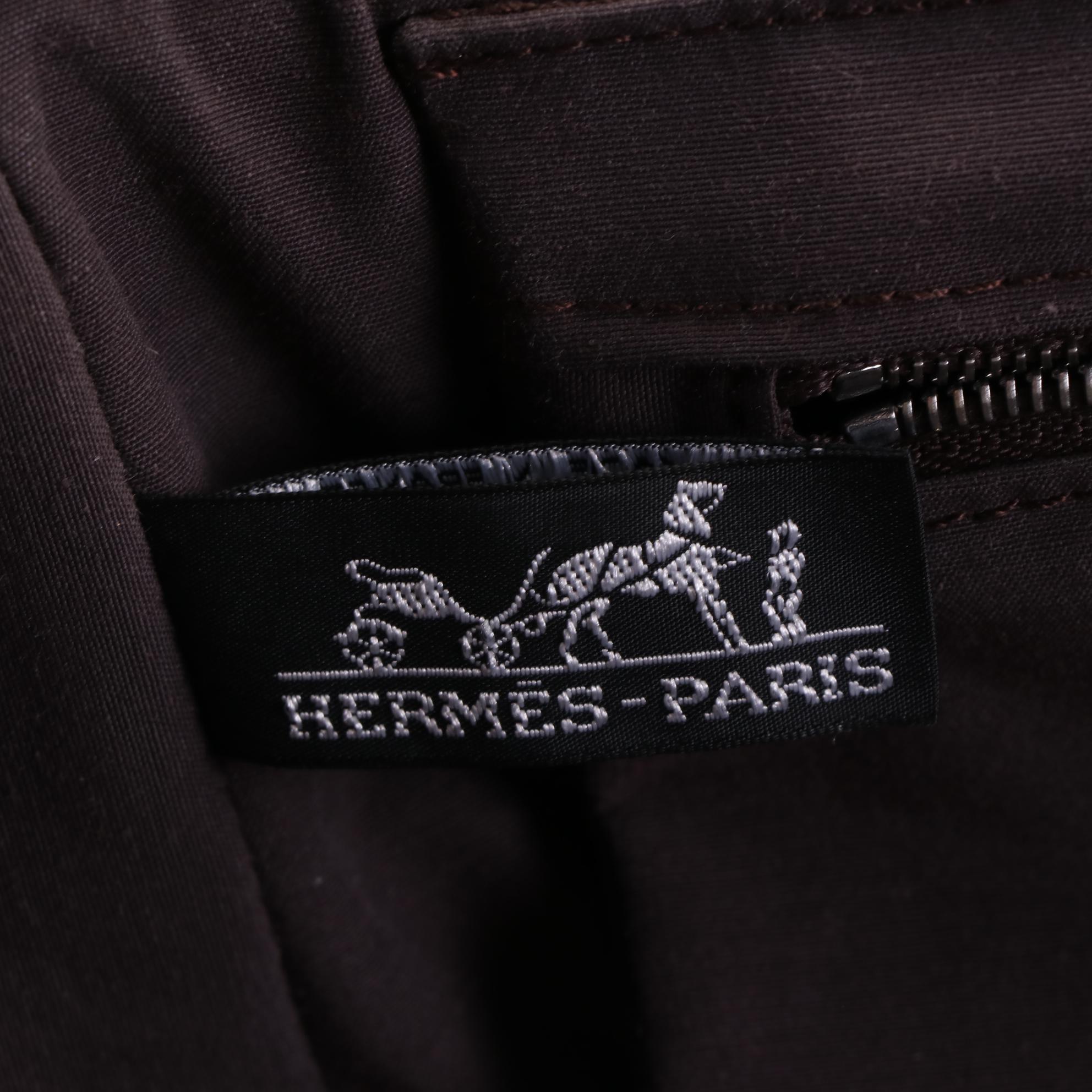 Hermès Herline Carry-On Trolley Suitcase in Nylon Canvas