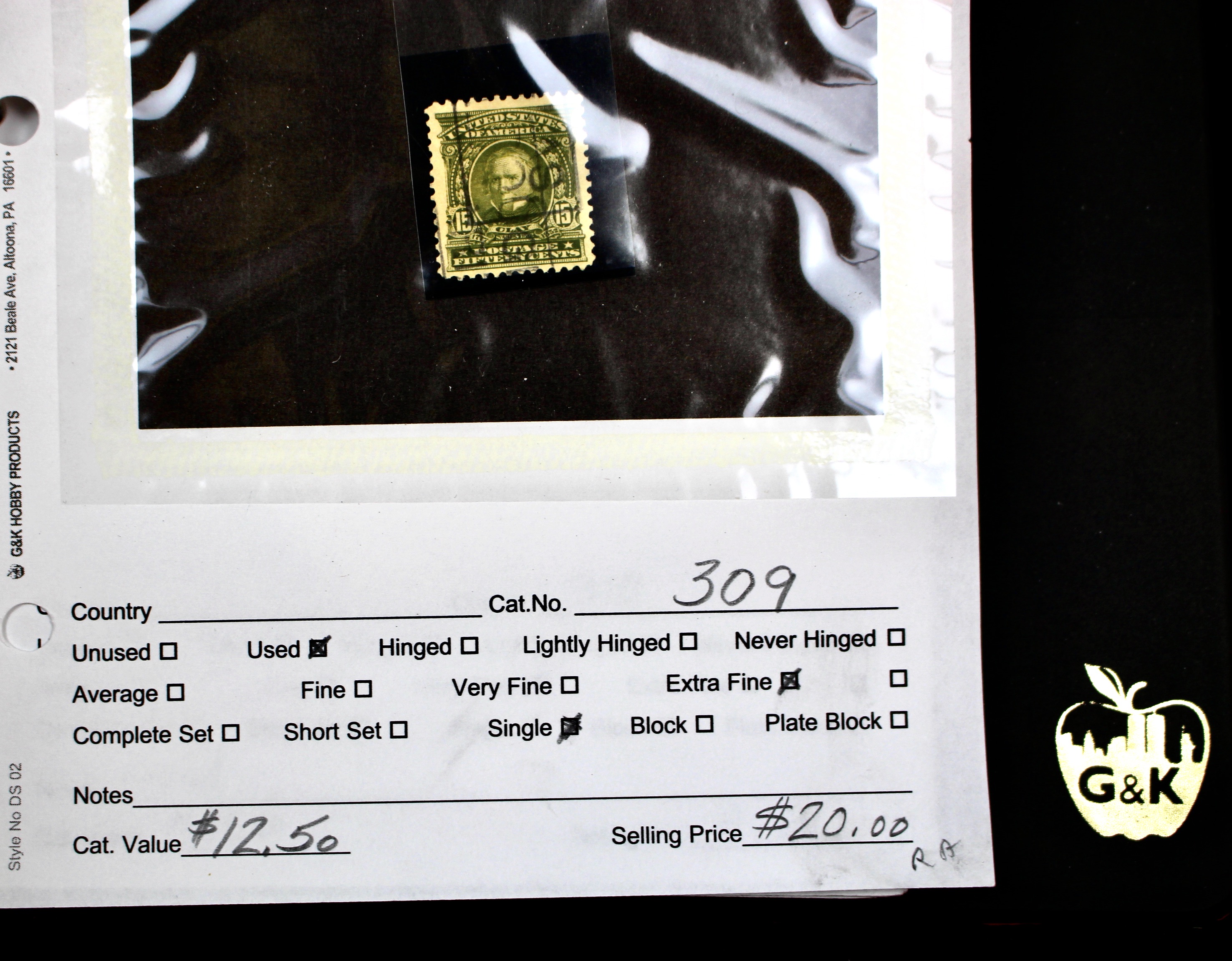 Dealer Inventory of Used U.S. Postage Stamps