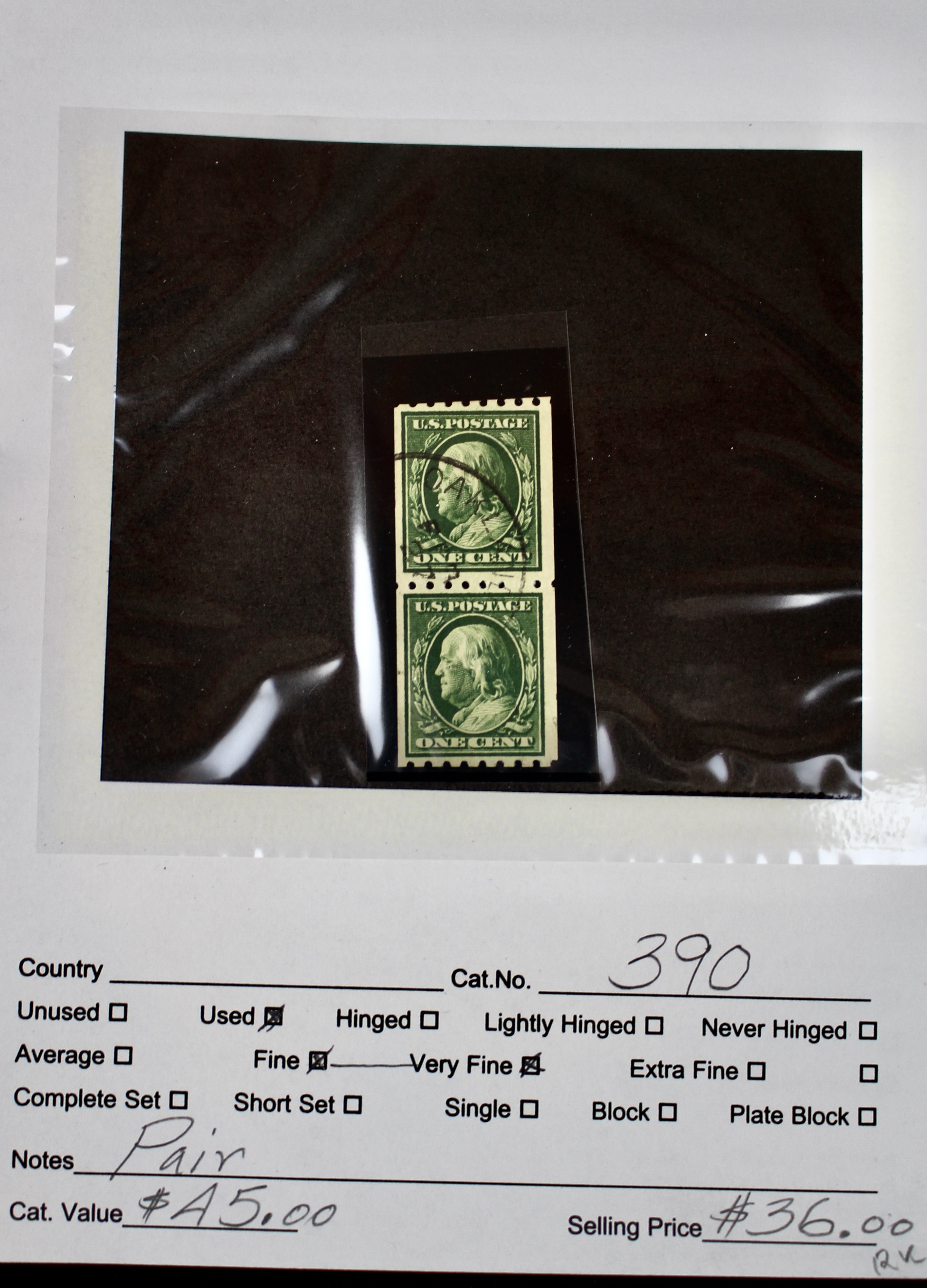 Dealer Inventory of Used U.S. Postage Stamps