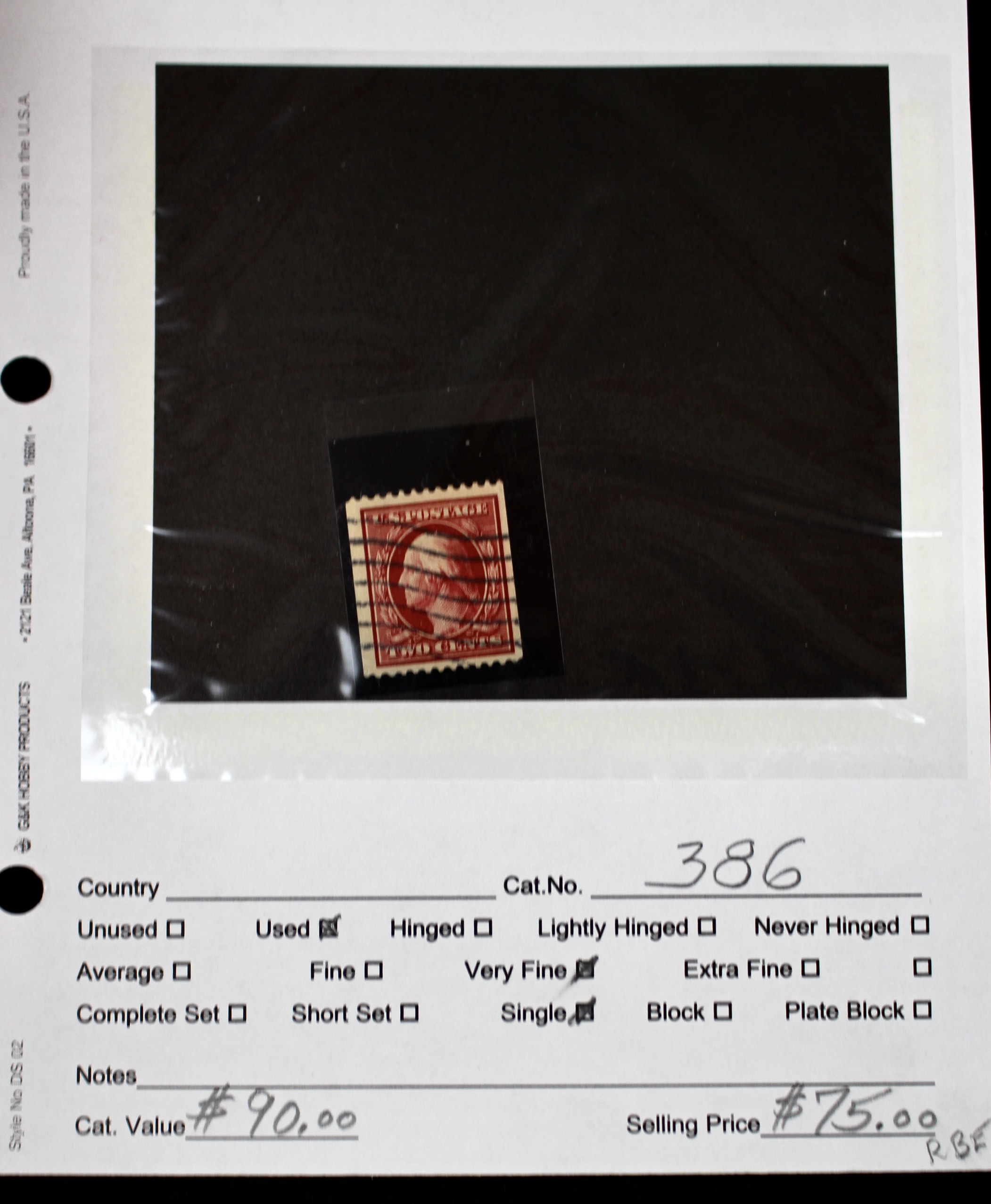 Dealer Inventory of Used U.S. Postage Stamps