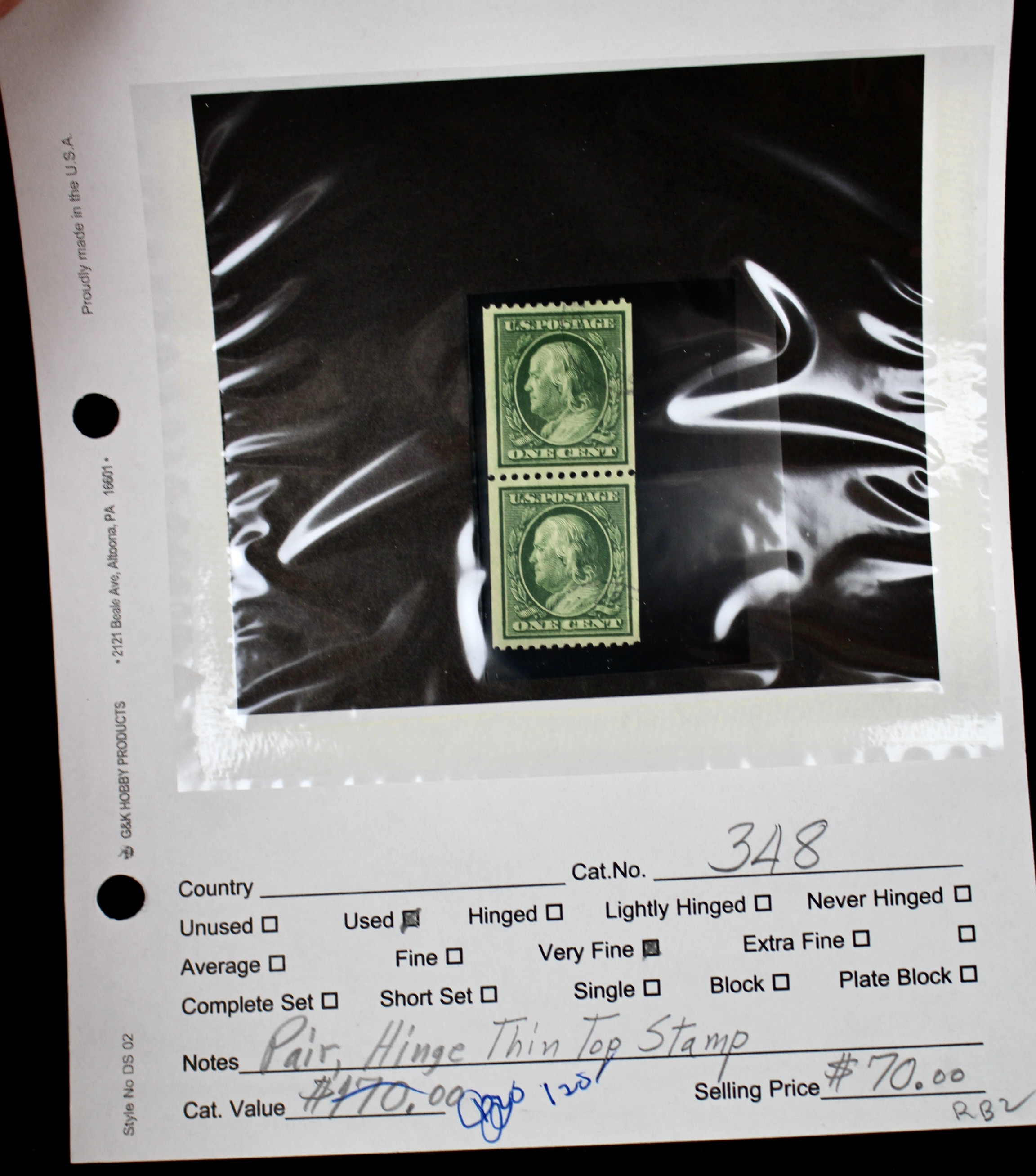 Dealer Inventory of Used U.S. Postage Stamps