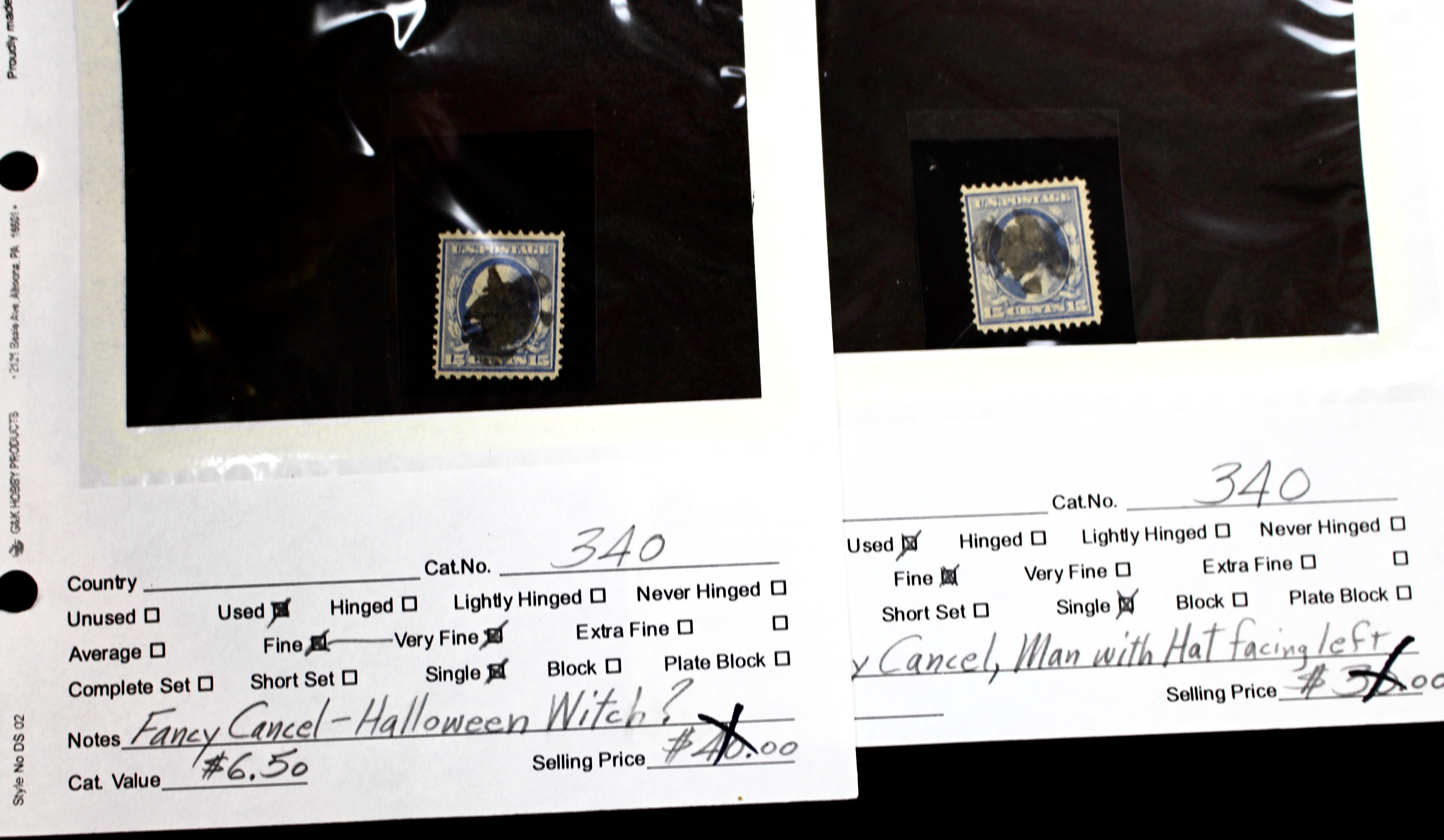 Dealer Inventory of Used U.S. Postage Stamps