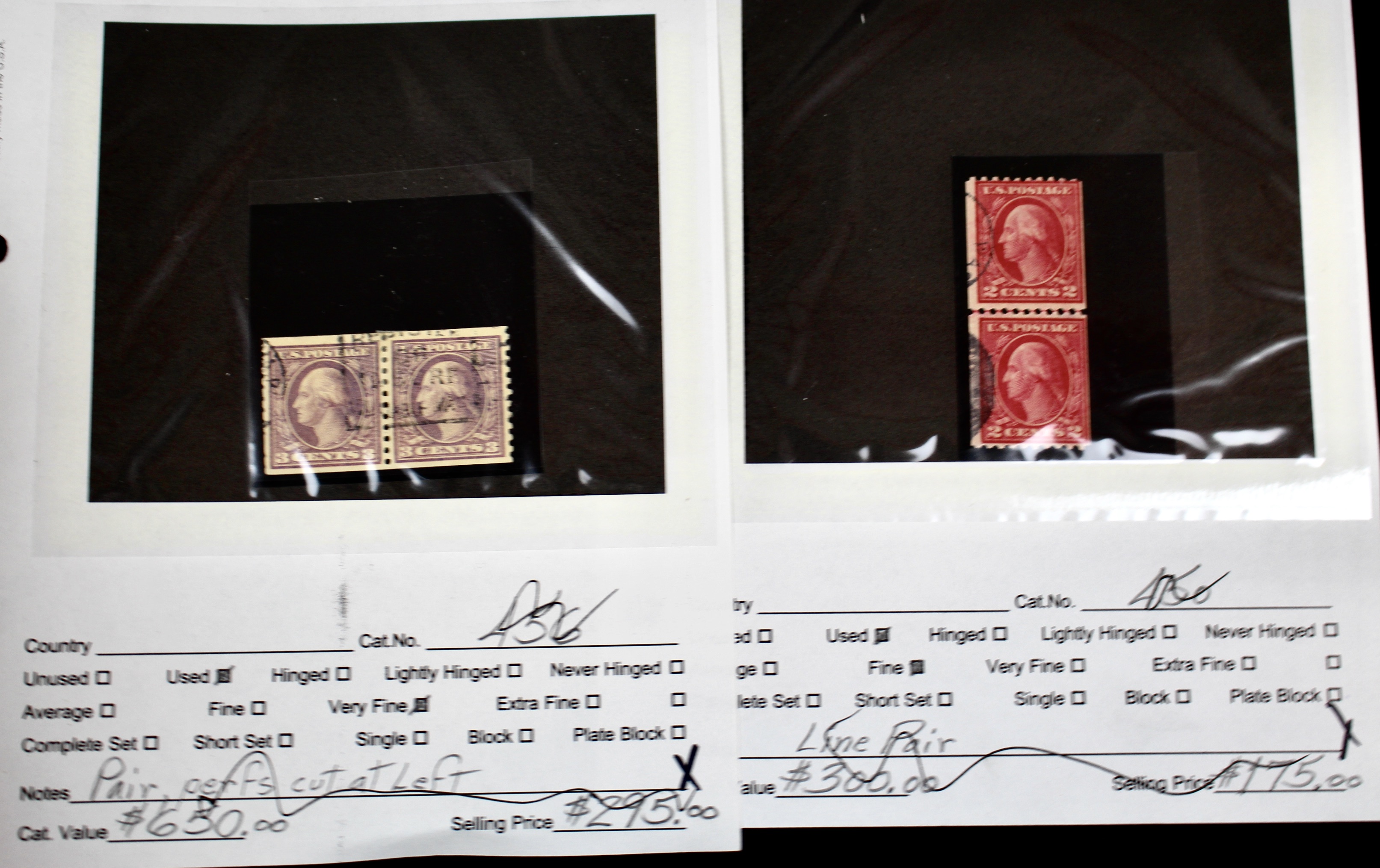 Dealer Inventory of Used U.S. Postage Stamps