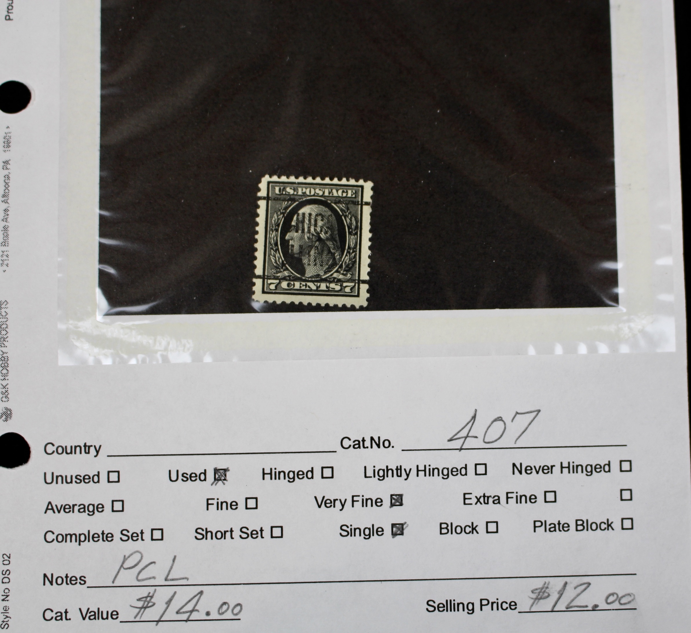 Dealer Inventory of Used U.S. Postage Stamps