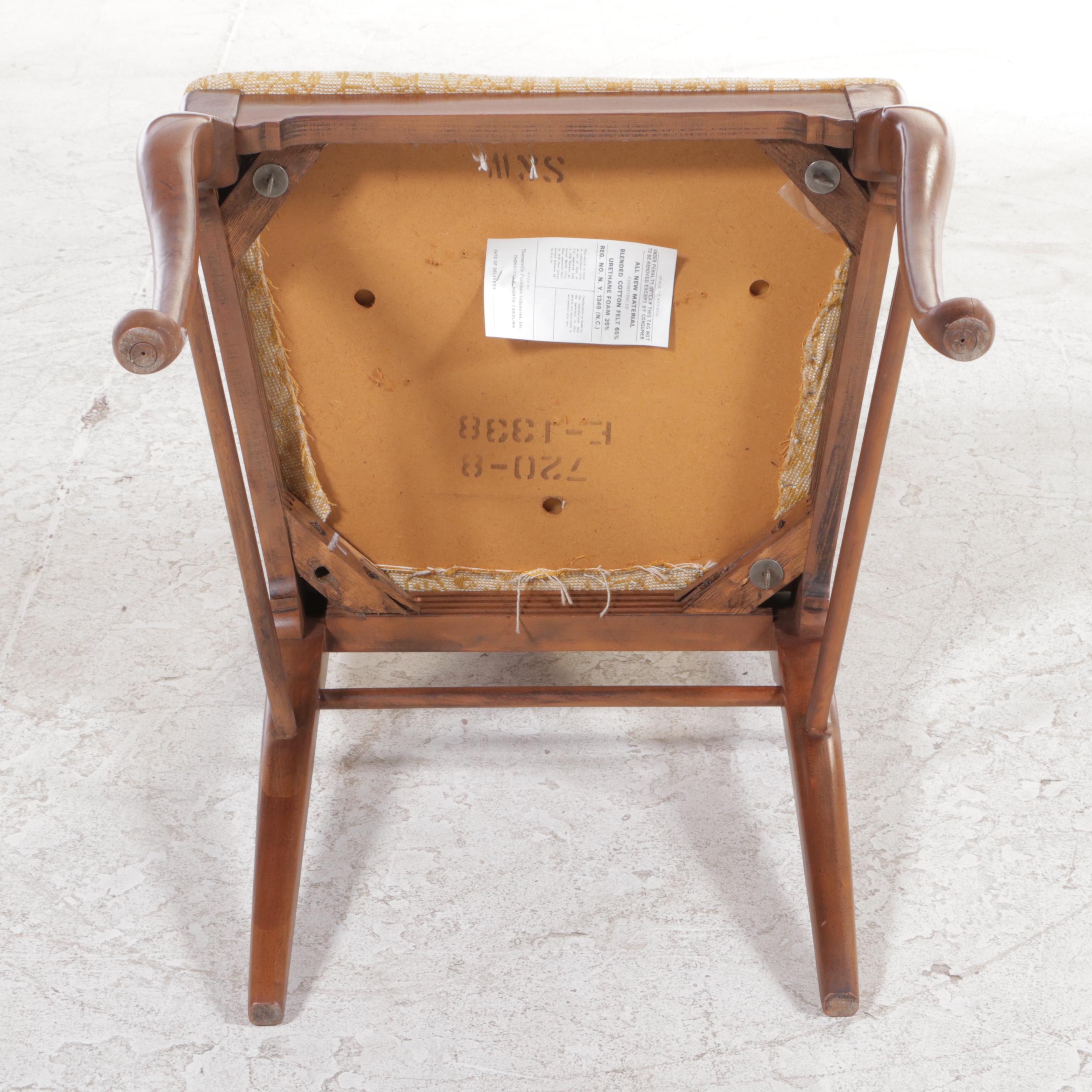 Eight-Piece Thomasville Queen Anne Style Cherrywood Dining Set