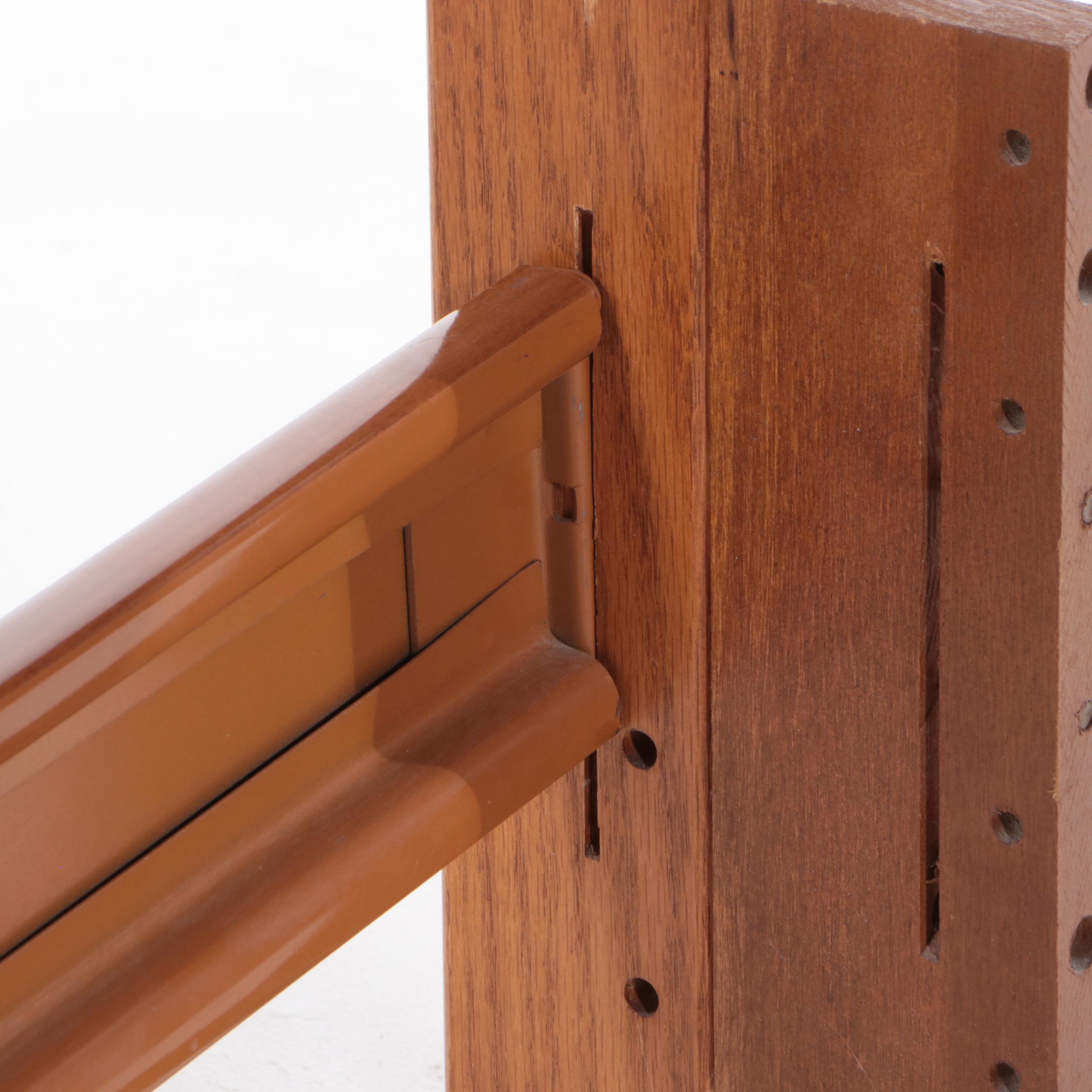 Federal Style Oak Full/Queen Size Four-Post Bed Frame