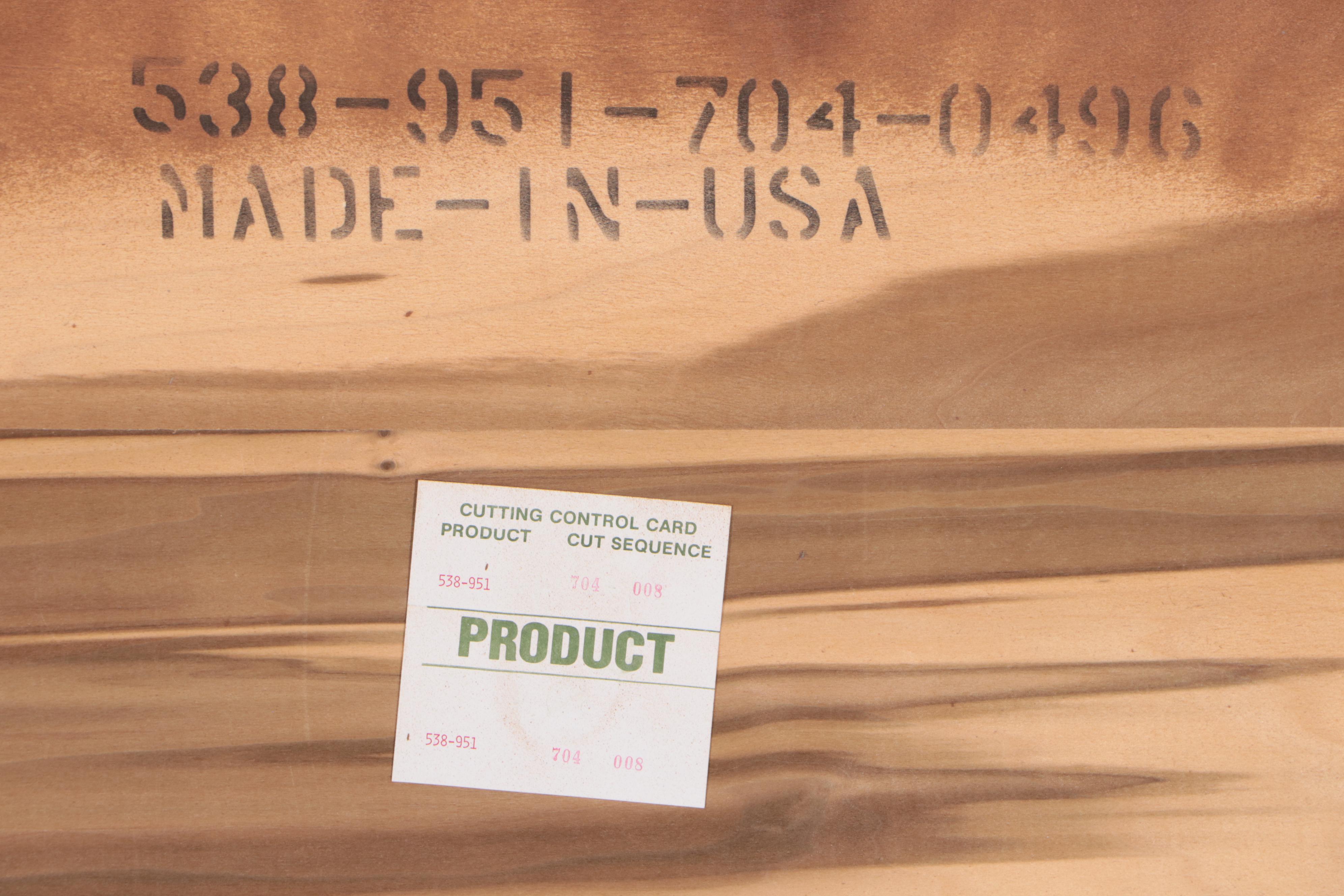 Federal Style Oak Full/Queen Size Four-Post Bed Frame