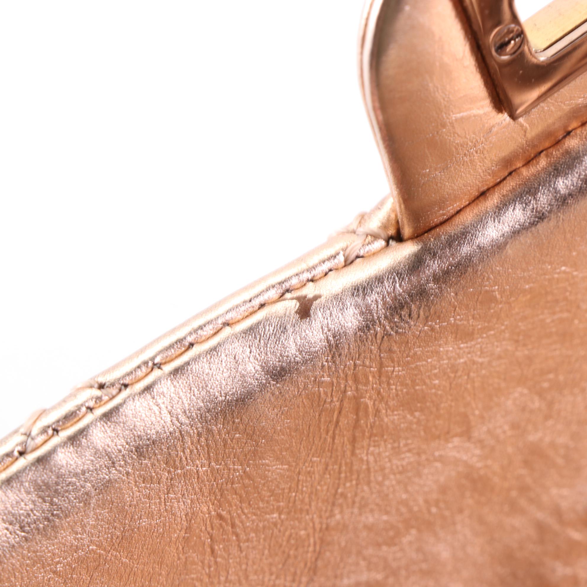 Chanel 2.55 Reissue Flap Bag in Rose Gold Metallic Crinkled Calfskin