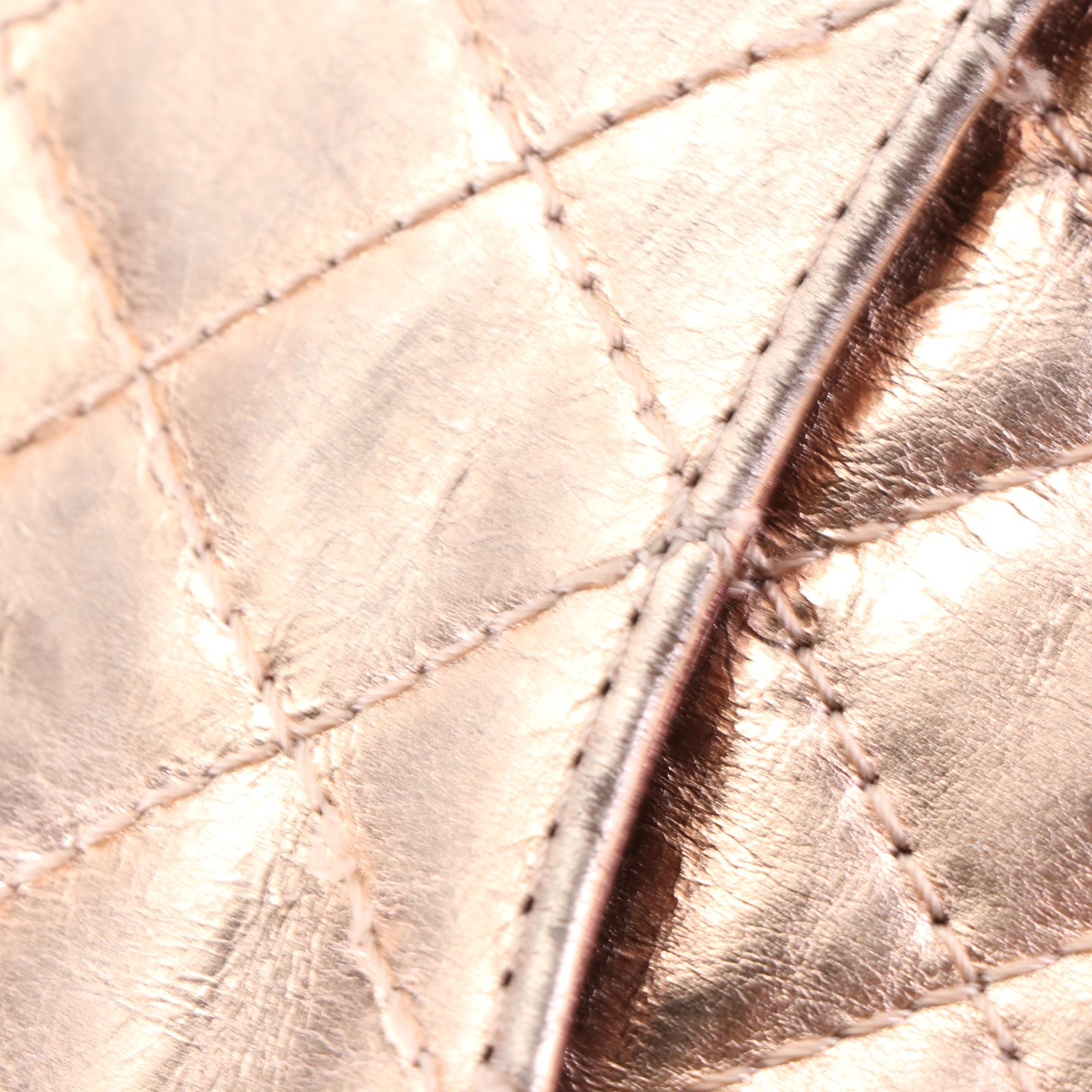 Chanel 2.55 Reissue Flap Bag in Rose Gold Metallic Crinkled Calfskin