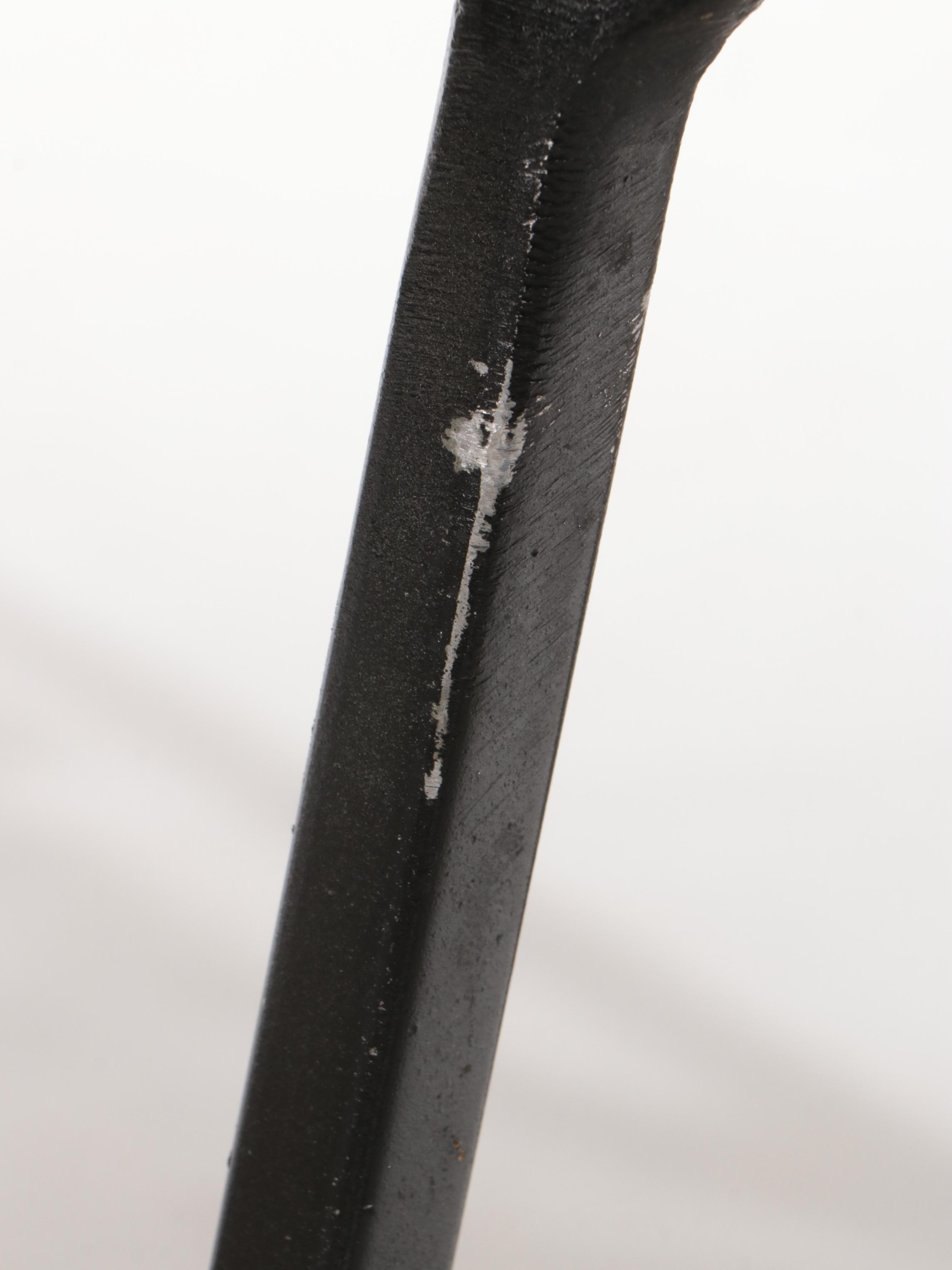 Five-Piece Plantation Patterns Inc. Cast Aluminum and Glass Top Patio Dining Set