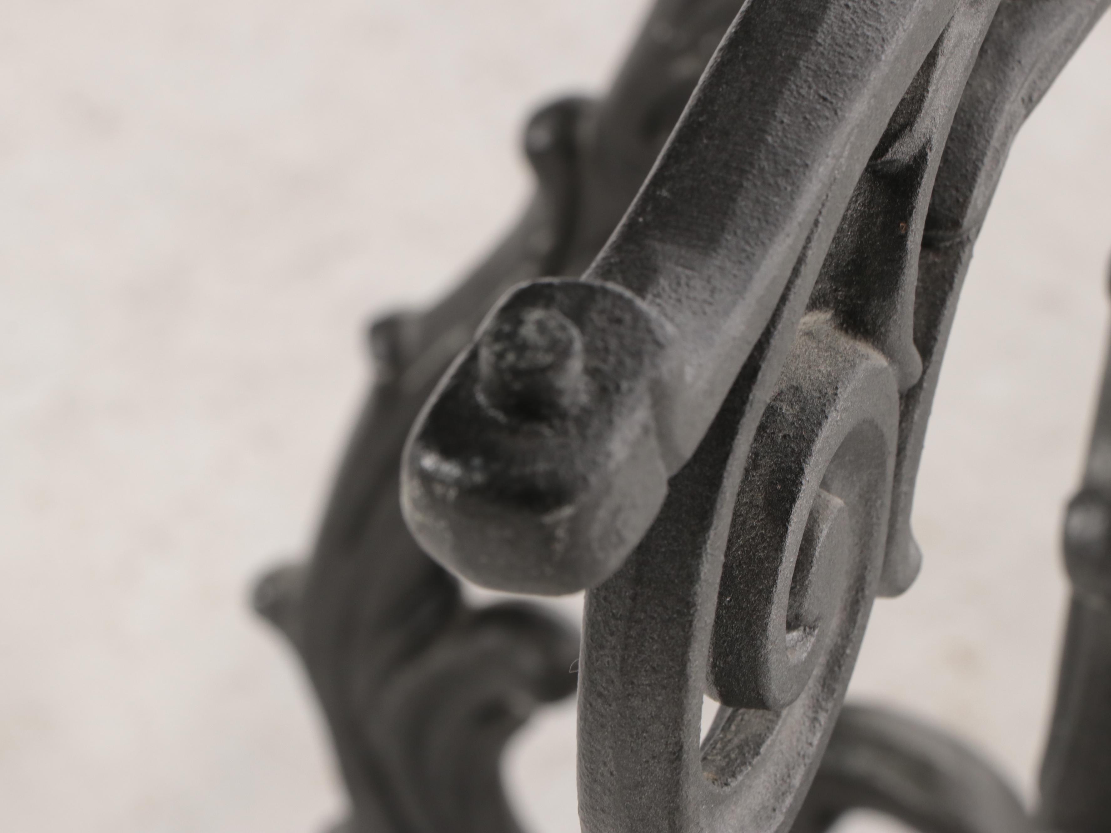 Five-Piece Plantation Patterns Inc. Cast Aluminum and Glass Top Patio Dining Set