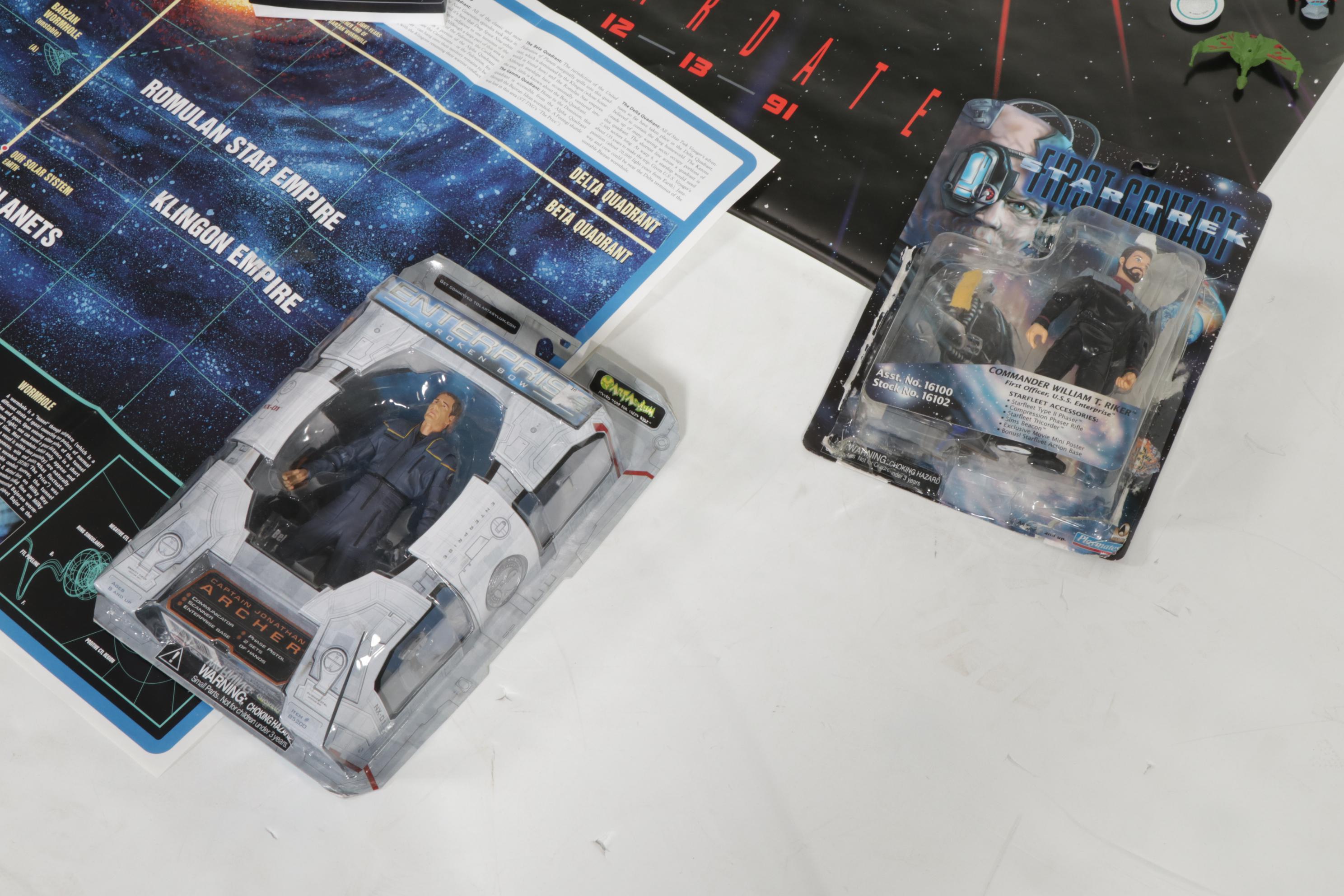 Star Trek Memorabilia Collection with Action Figures, Posters and More