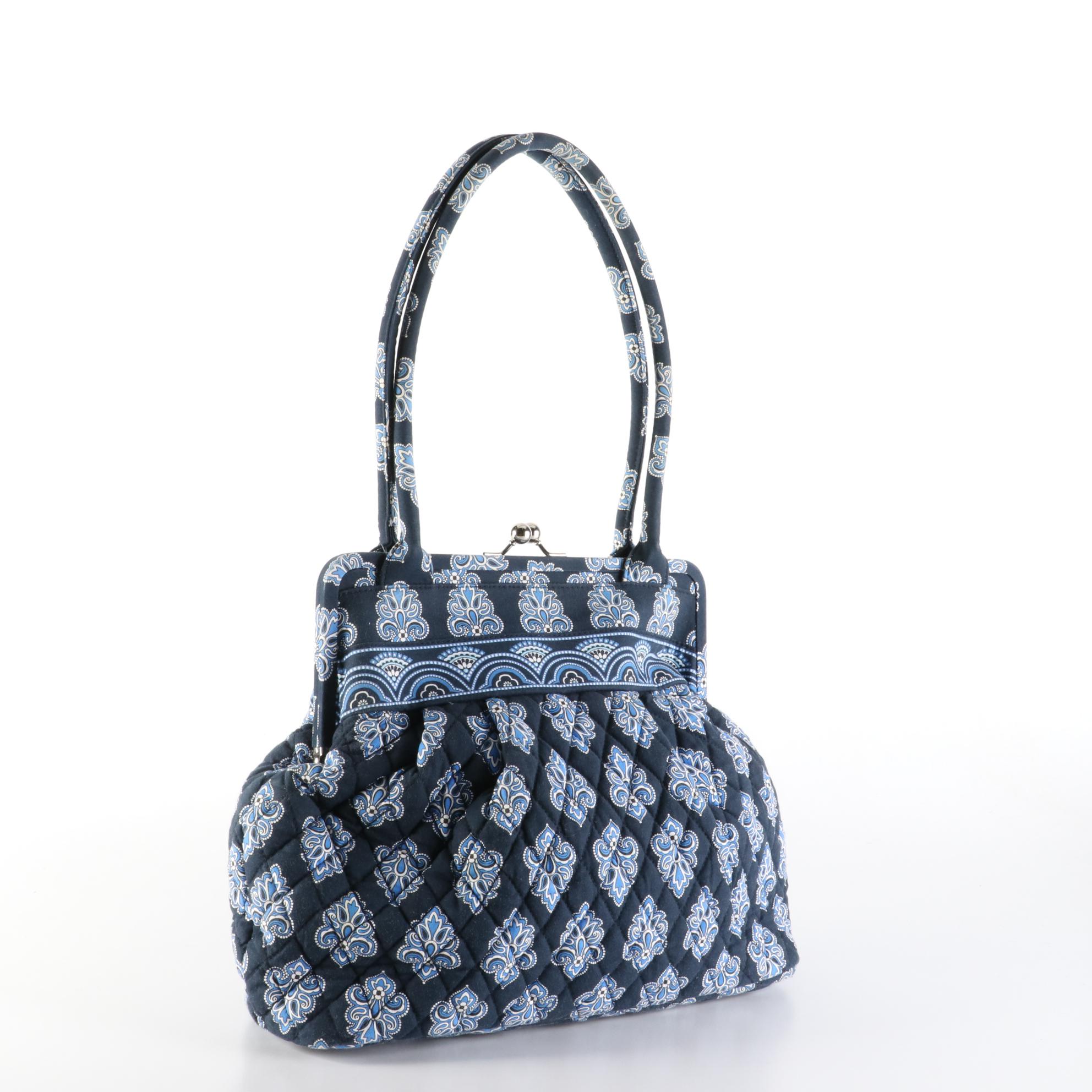 Vera Bradley "Blue Bandana" Alice Kisslock Purse and More Quilted Cotton Bags