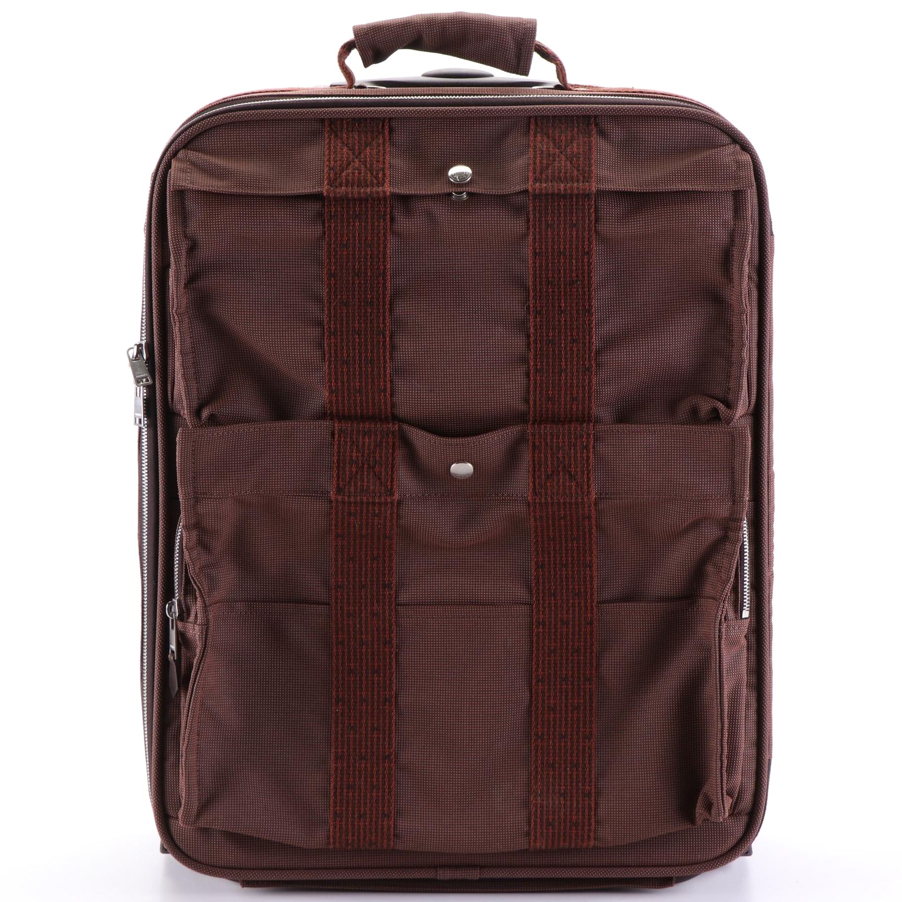 Hermès Herline Carry-On Trolley Suitcase in Nylon Canvas