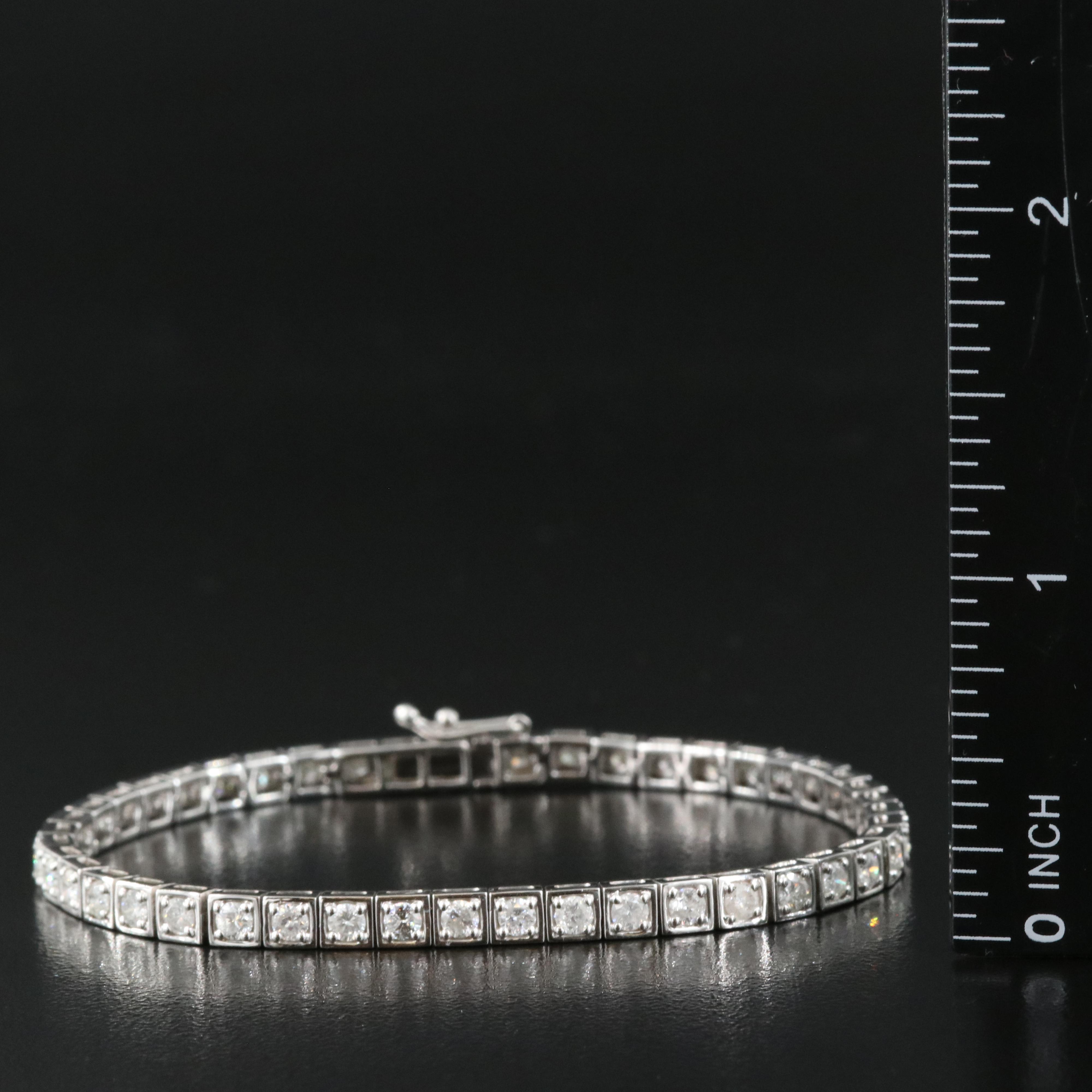 14K 3.43 CTW Diamond Line Bracelet