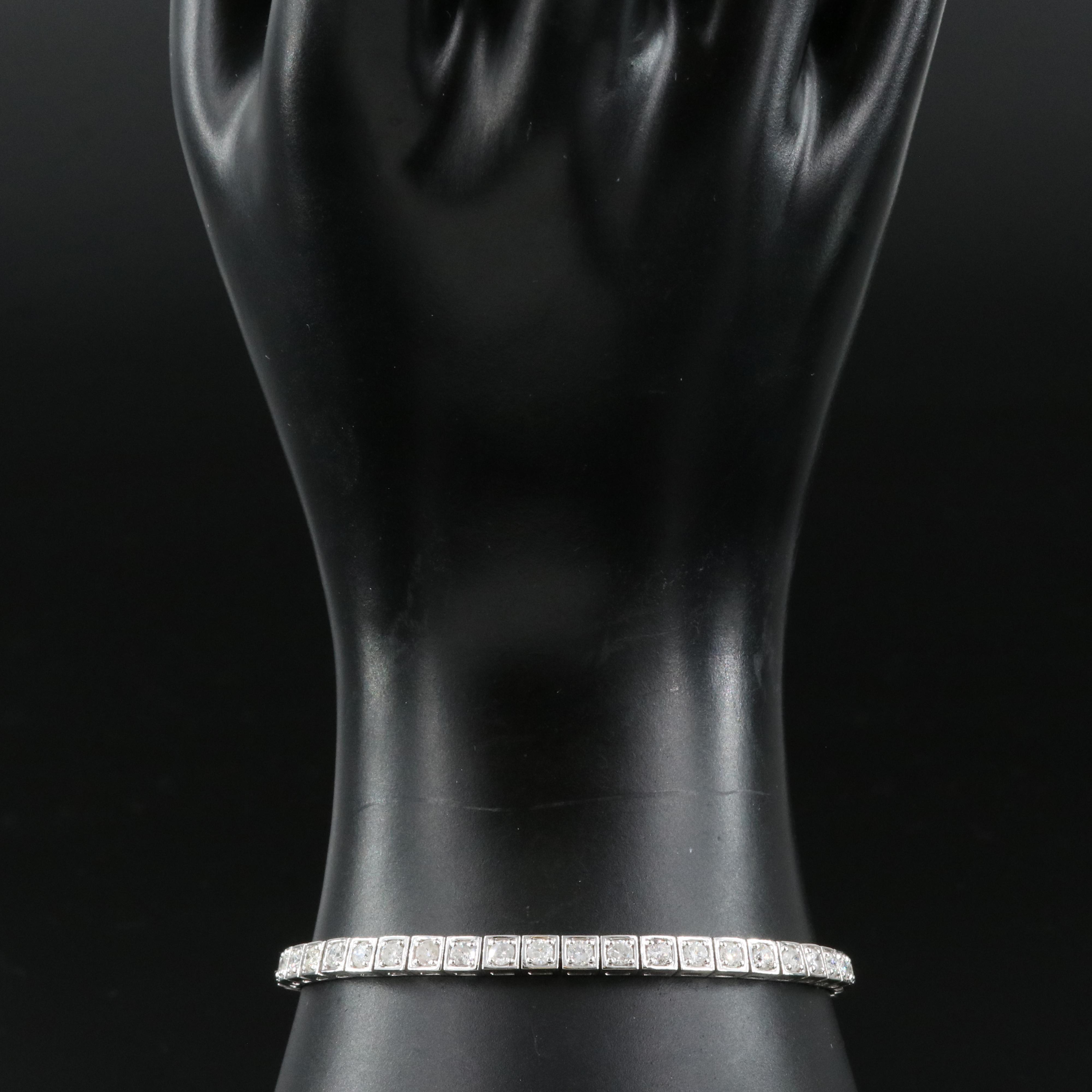 14K 3.43 CTW Diamond Line Bracelet