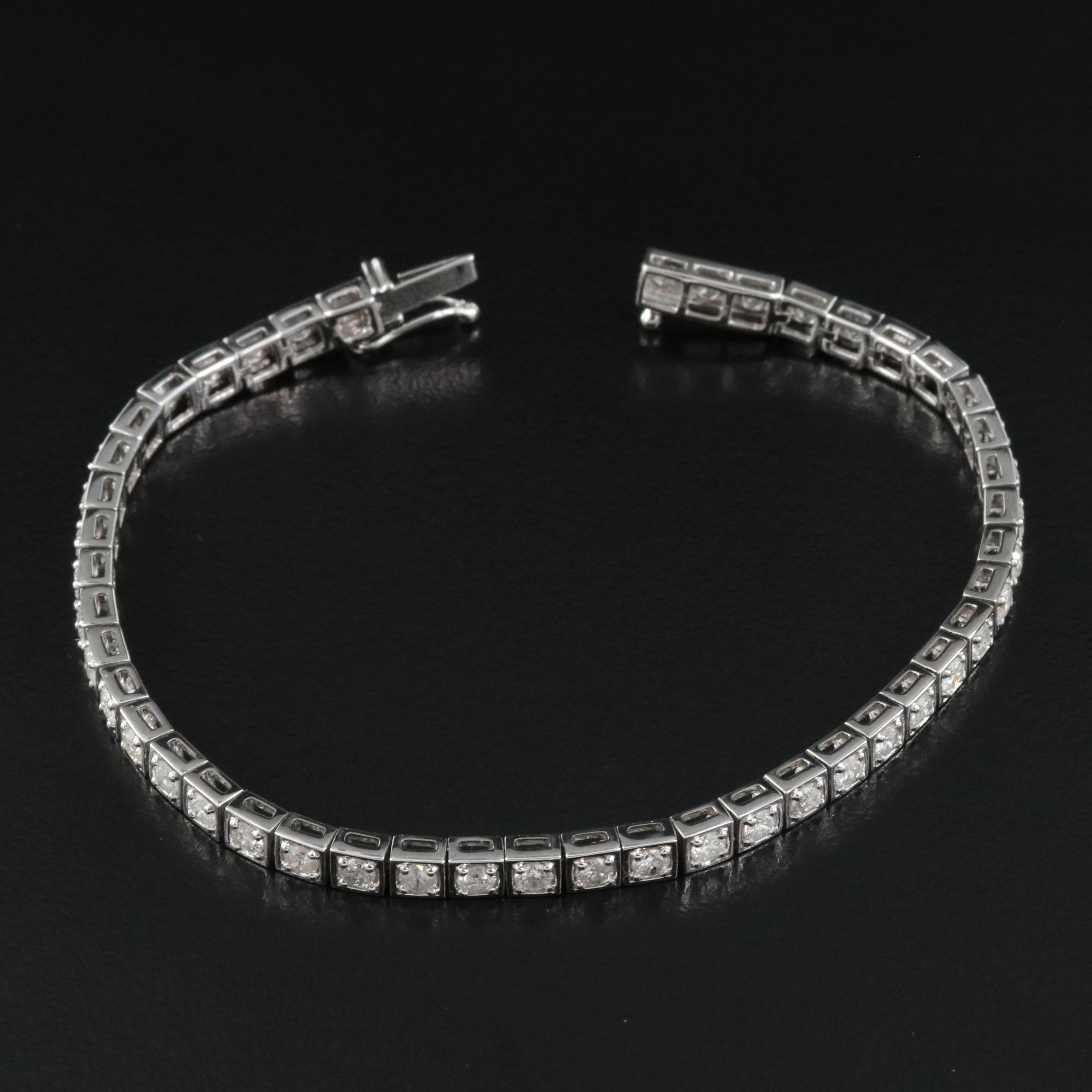 14K 3.43 CTW Diamond Line Bracelet