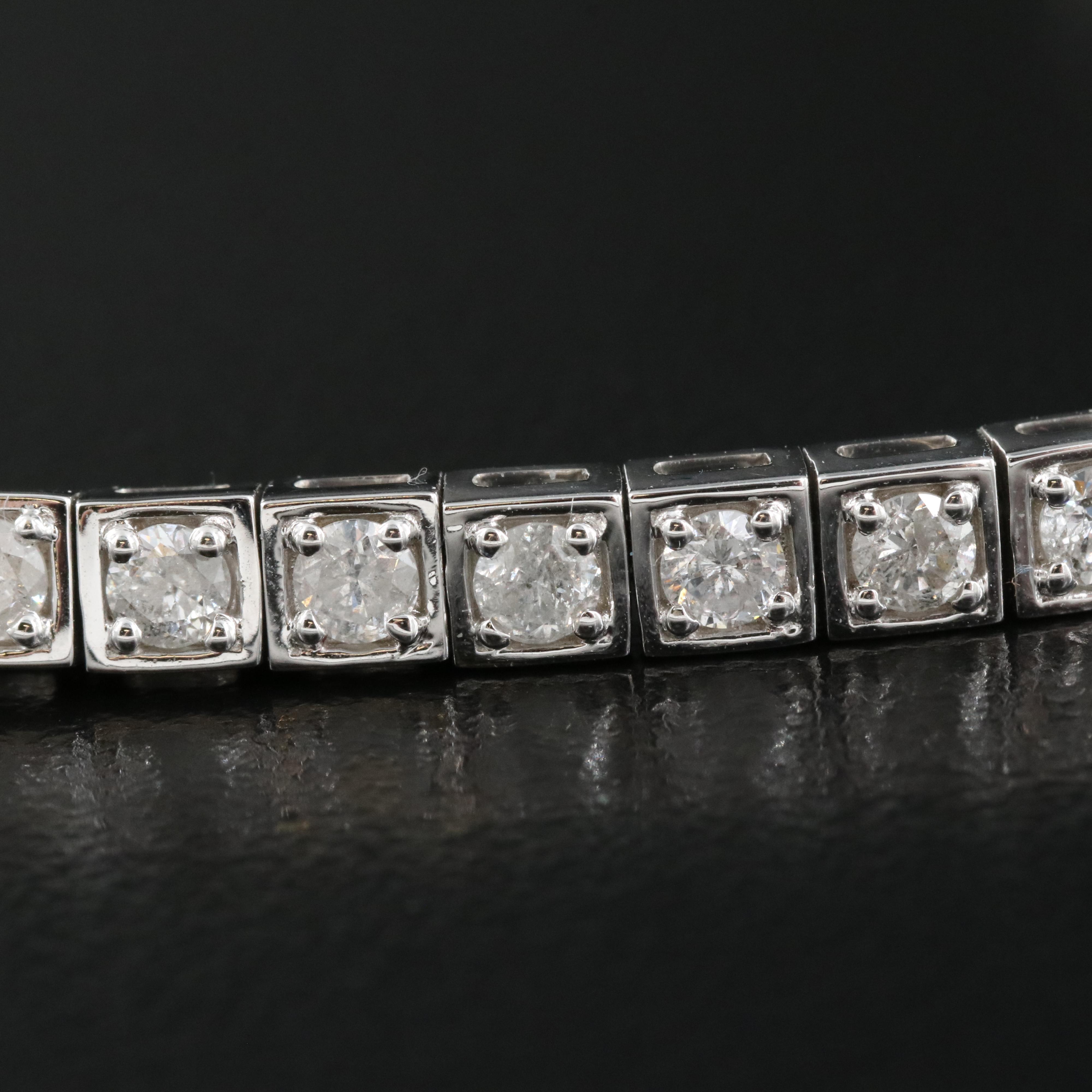 14K 3.43 CTW Diamond Line Bracelet
