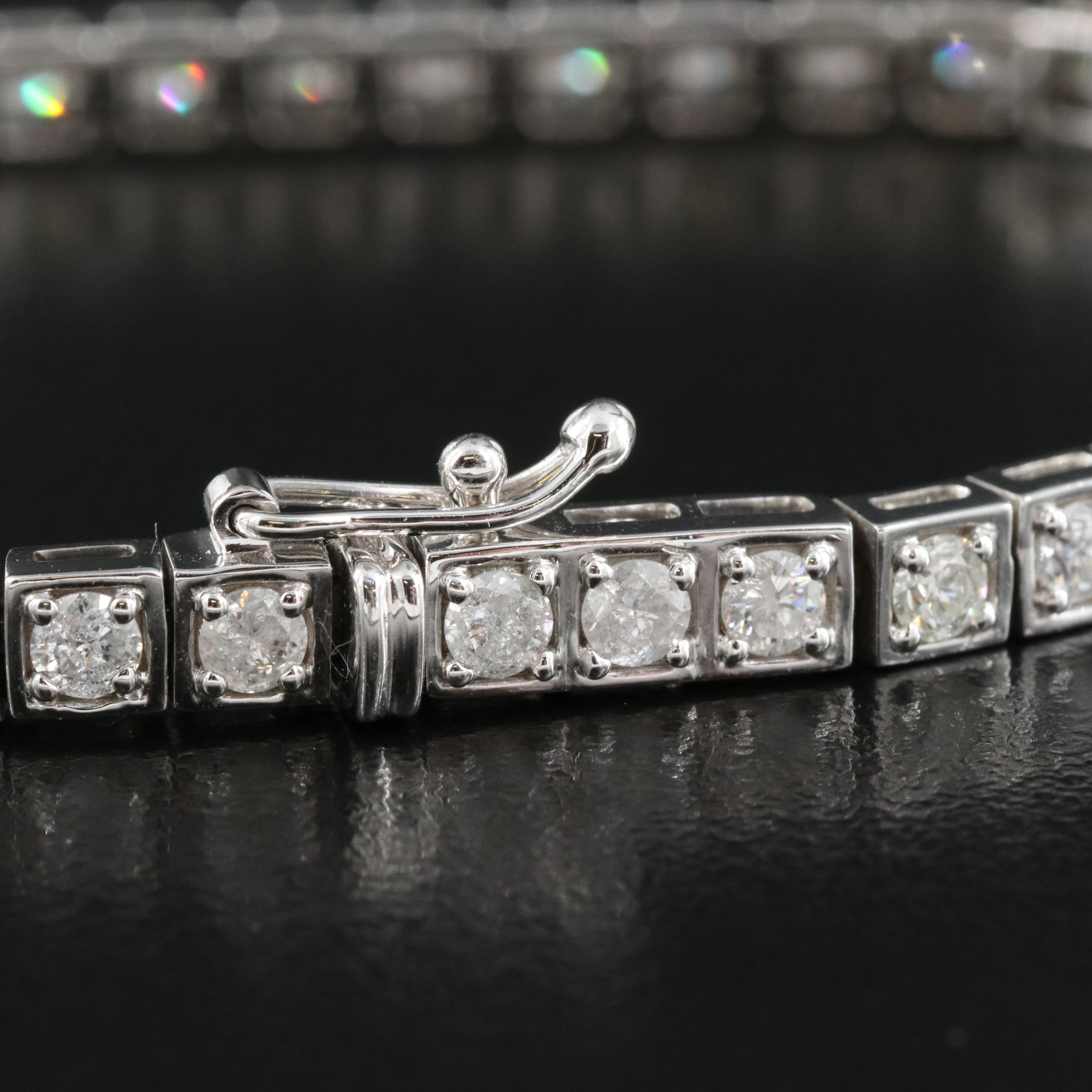 14K 3.43 CTW Diamond Line Bracelet