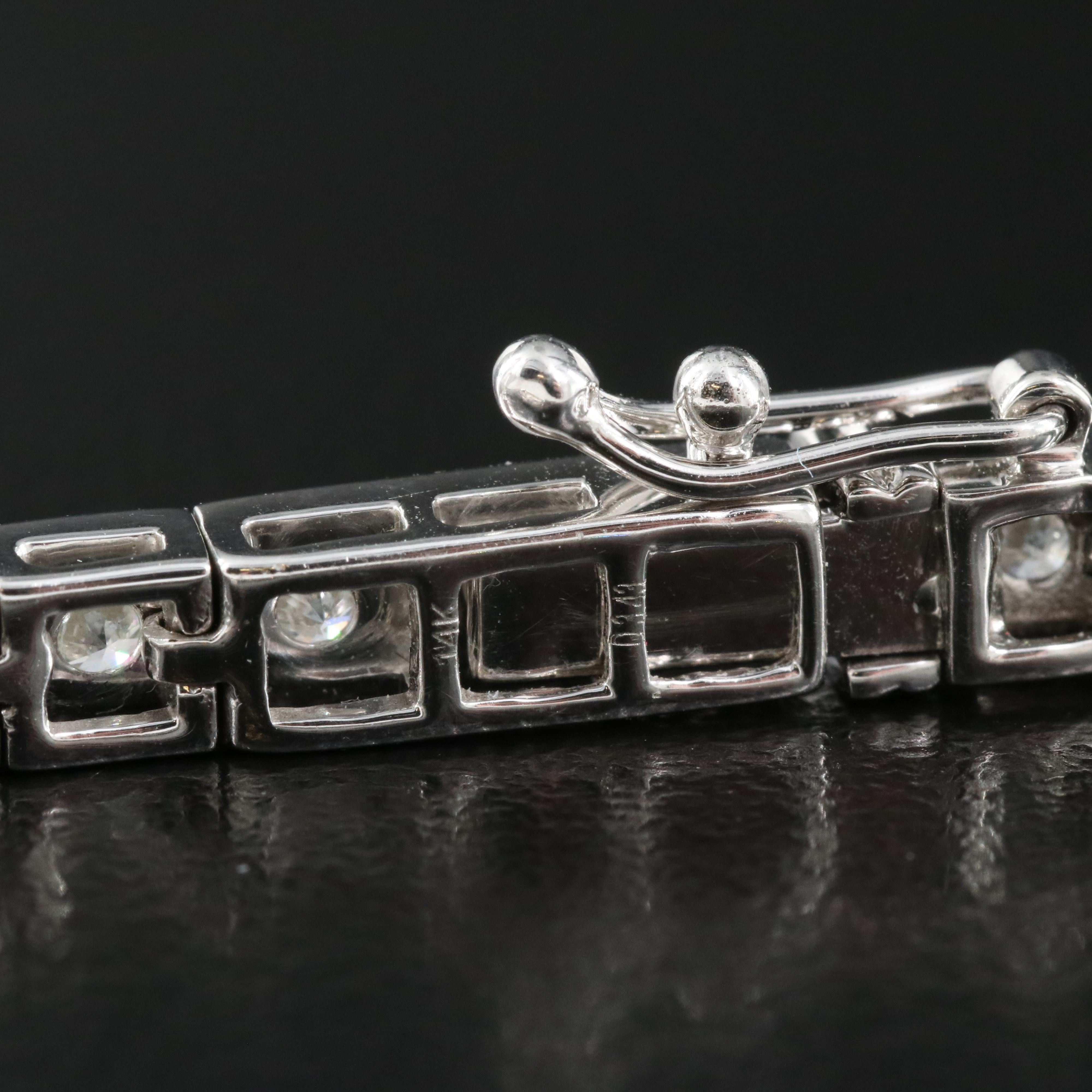 14K 3.43 CTW Diamond Line Bracelet