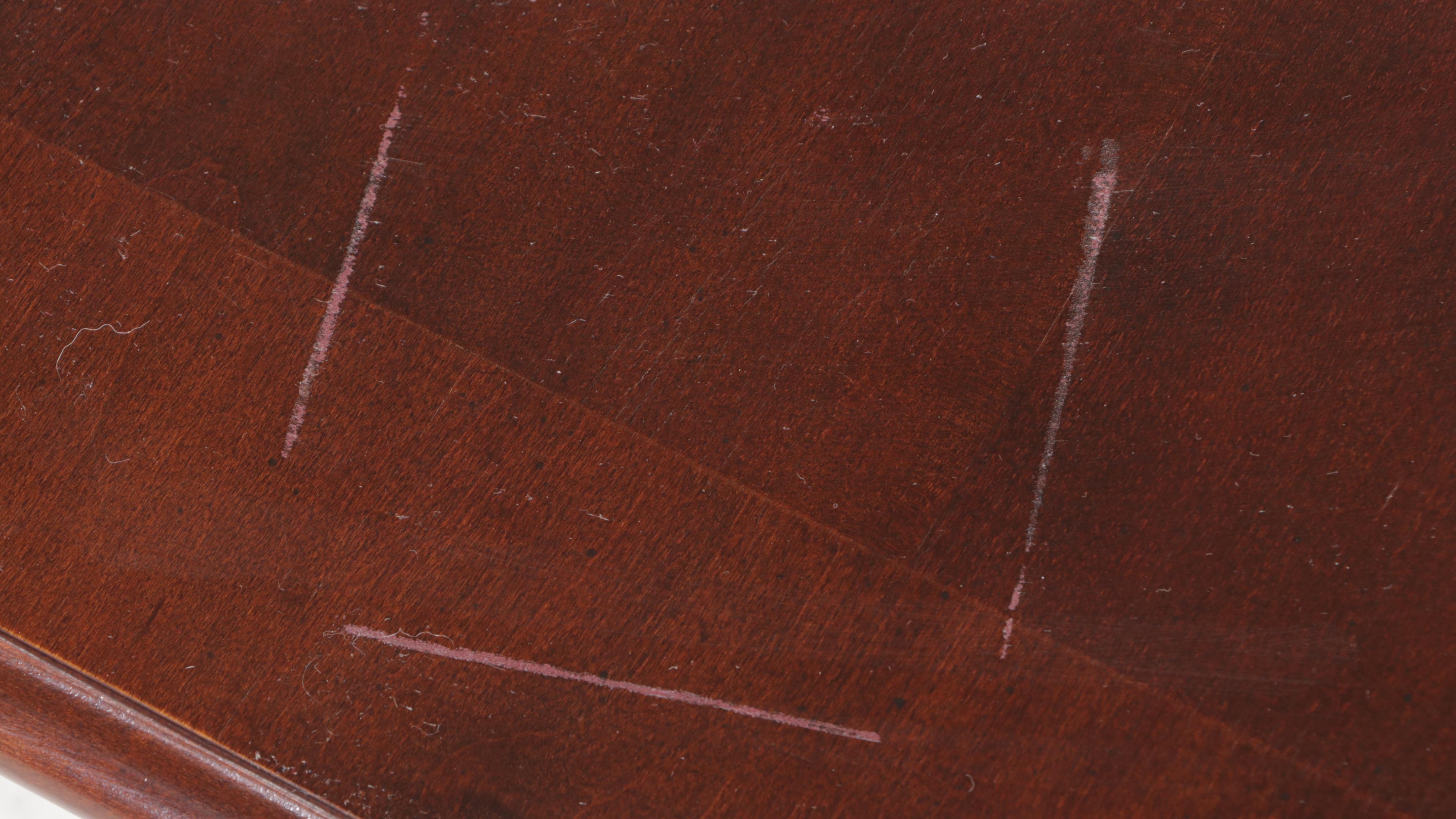 Nine-Piece Colonial Style Cherrywood-Stained Dining Set, Including Bassett