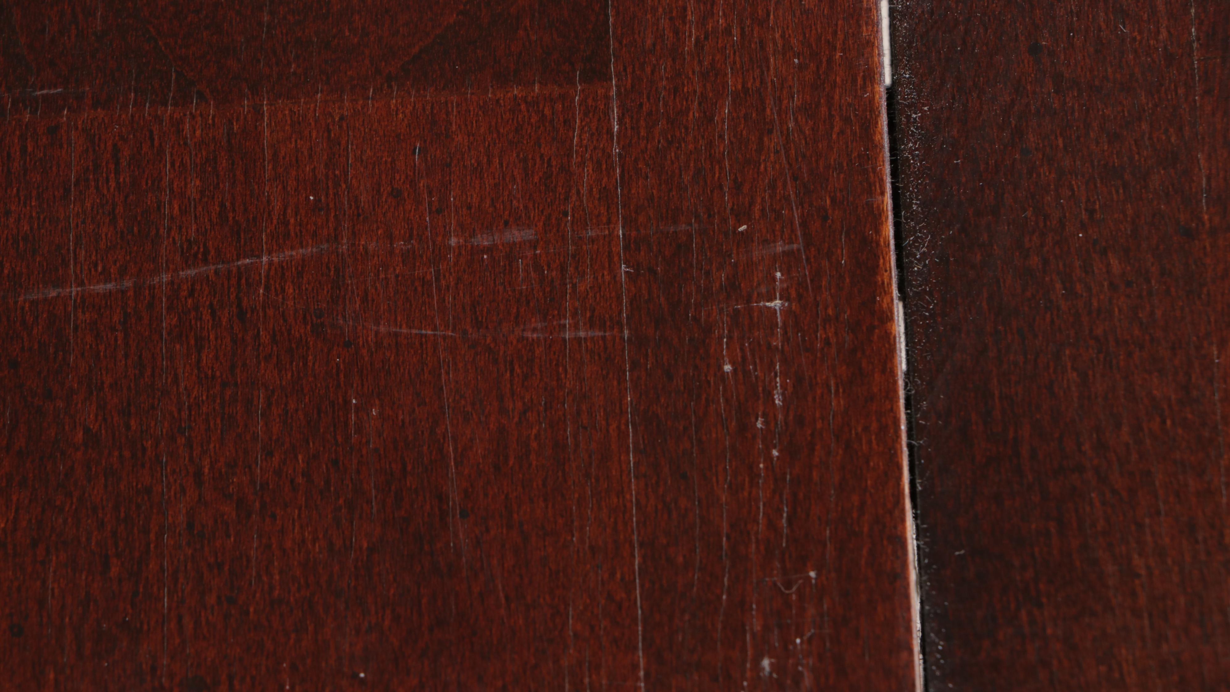 Nine-Piece Colonial Style Cherrywood-Stained Dining Set, Including Bassett