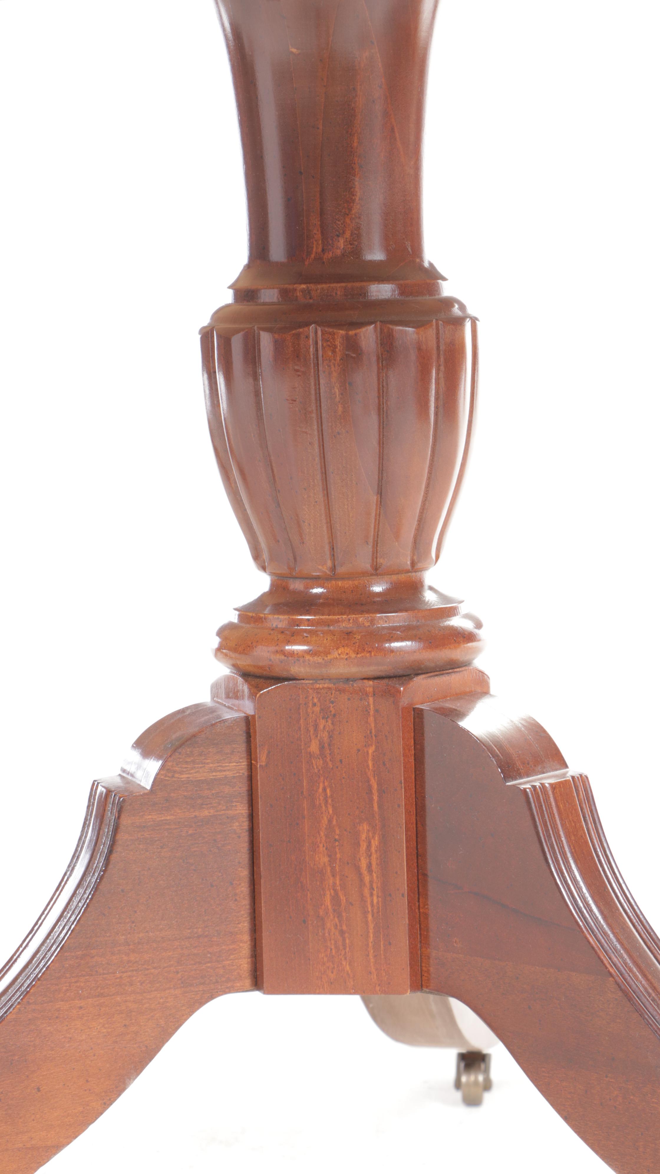 Nine-Piece Colonial Style Cherrywood-Stained Dining Set, Including Bassett