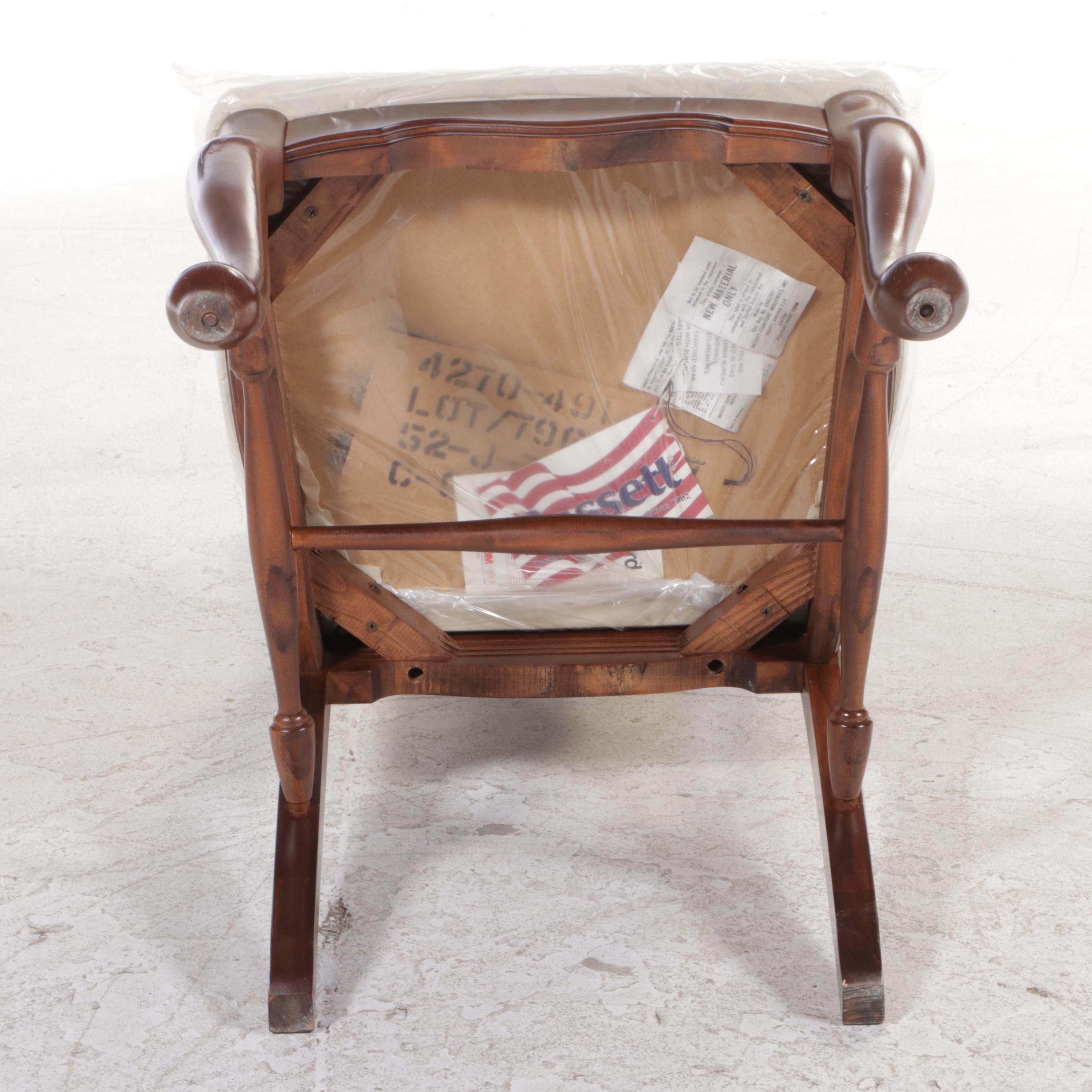 Nine-Piece Colonial Style Cherrywood-Stained Dining Set, Including Bassett