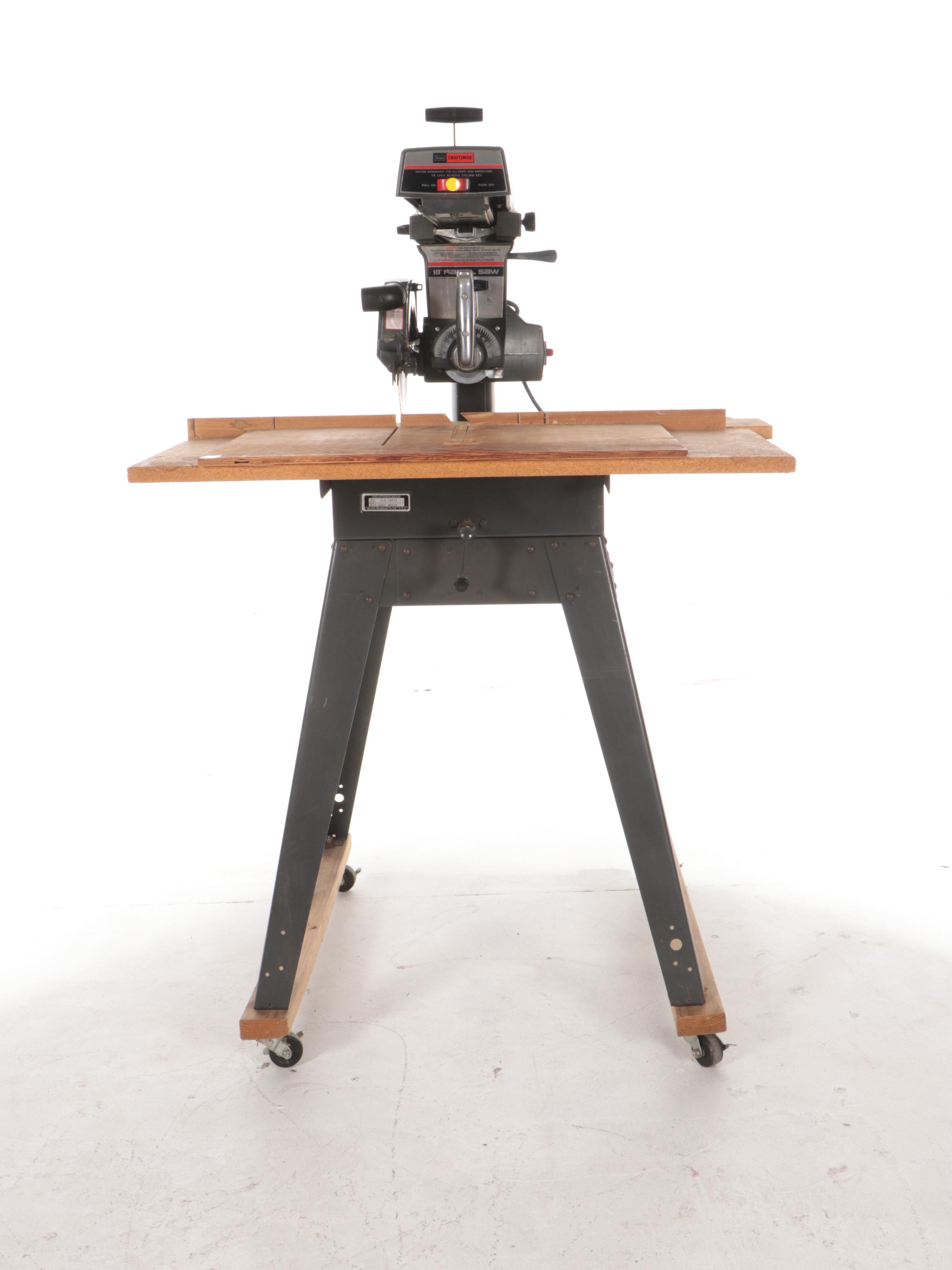 Sears Craftsman "Model 113.1977 51" 10" Radial Saw