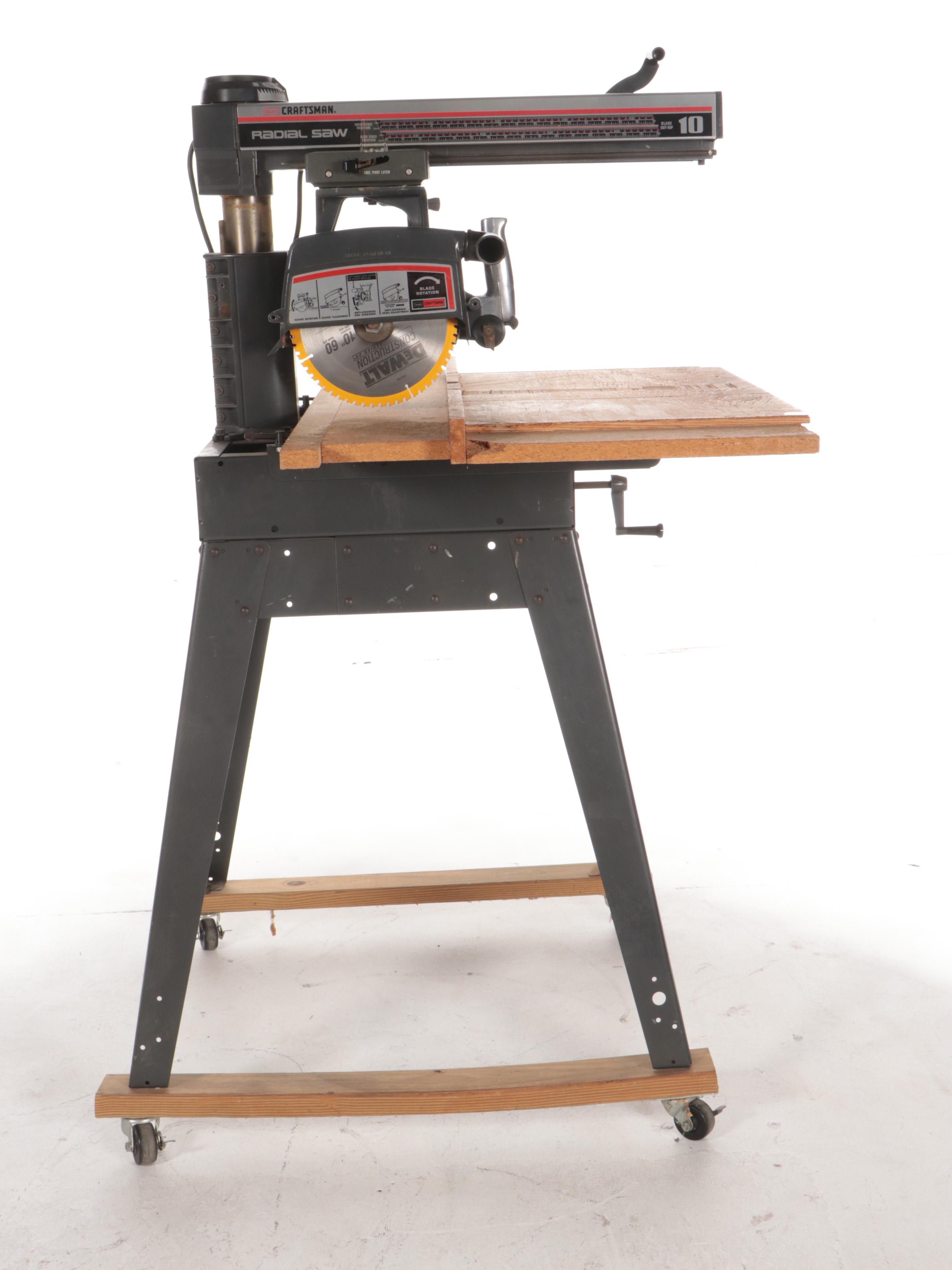 Sears Craftsman "Model 113.1977 51" 10" Radial Saw